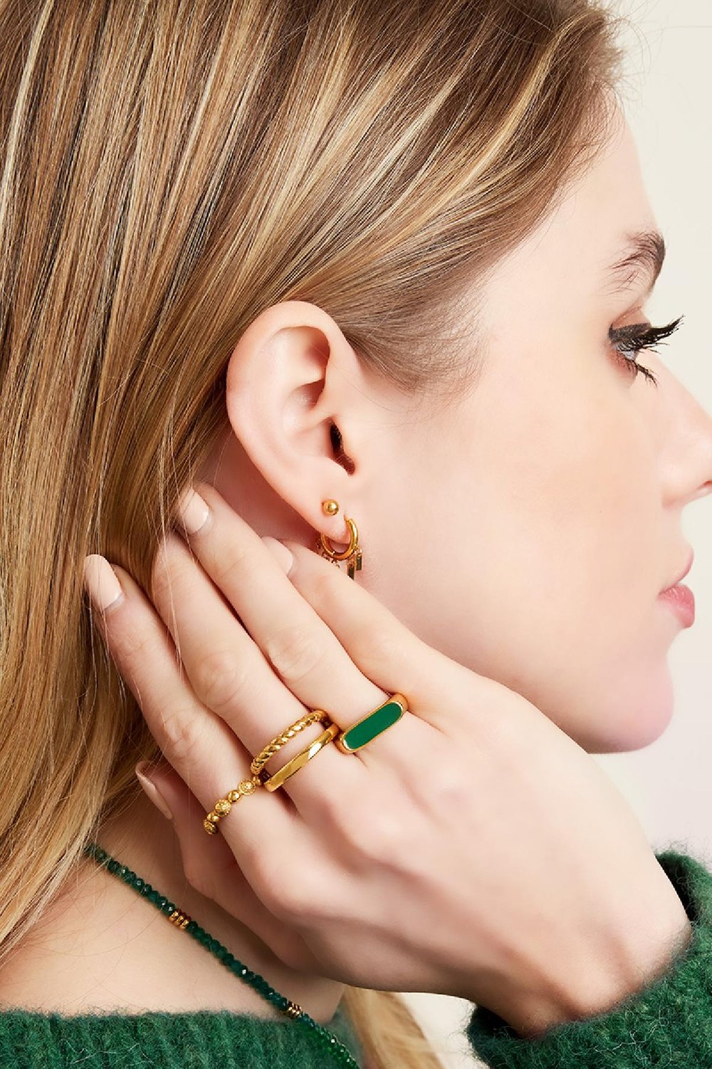 Ring stabform Silber Edelstahl 16 h5Bild2