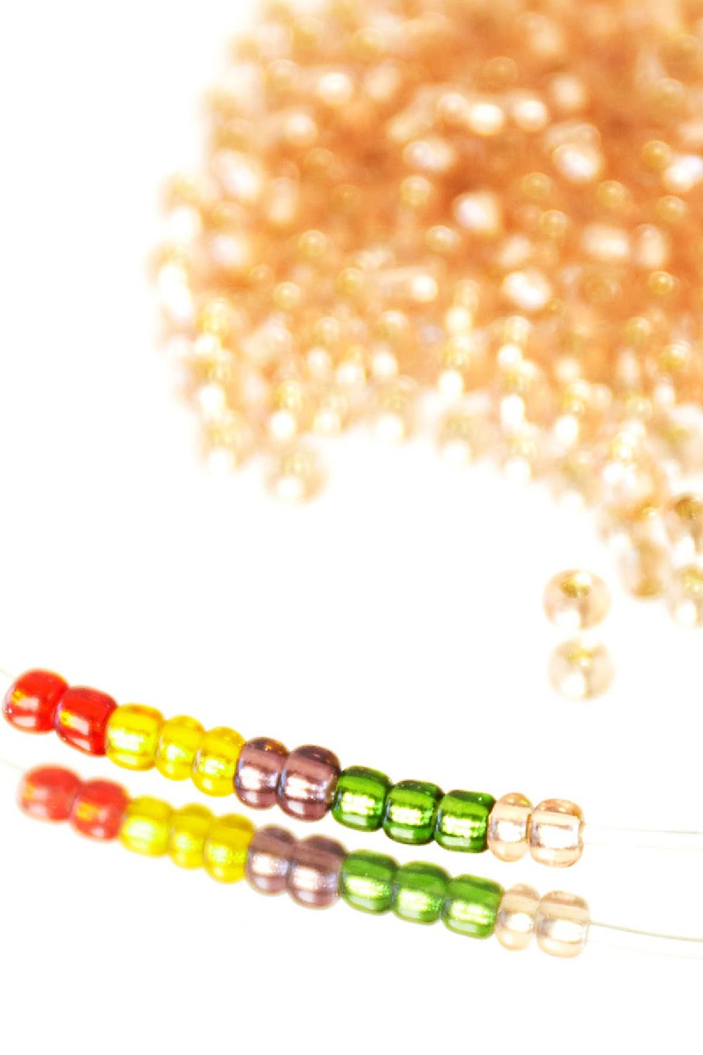 DIY-Perlen farbig - 3,5 mm Rot Glas h5Bild3