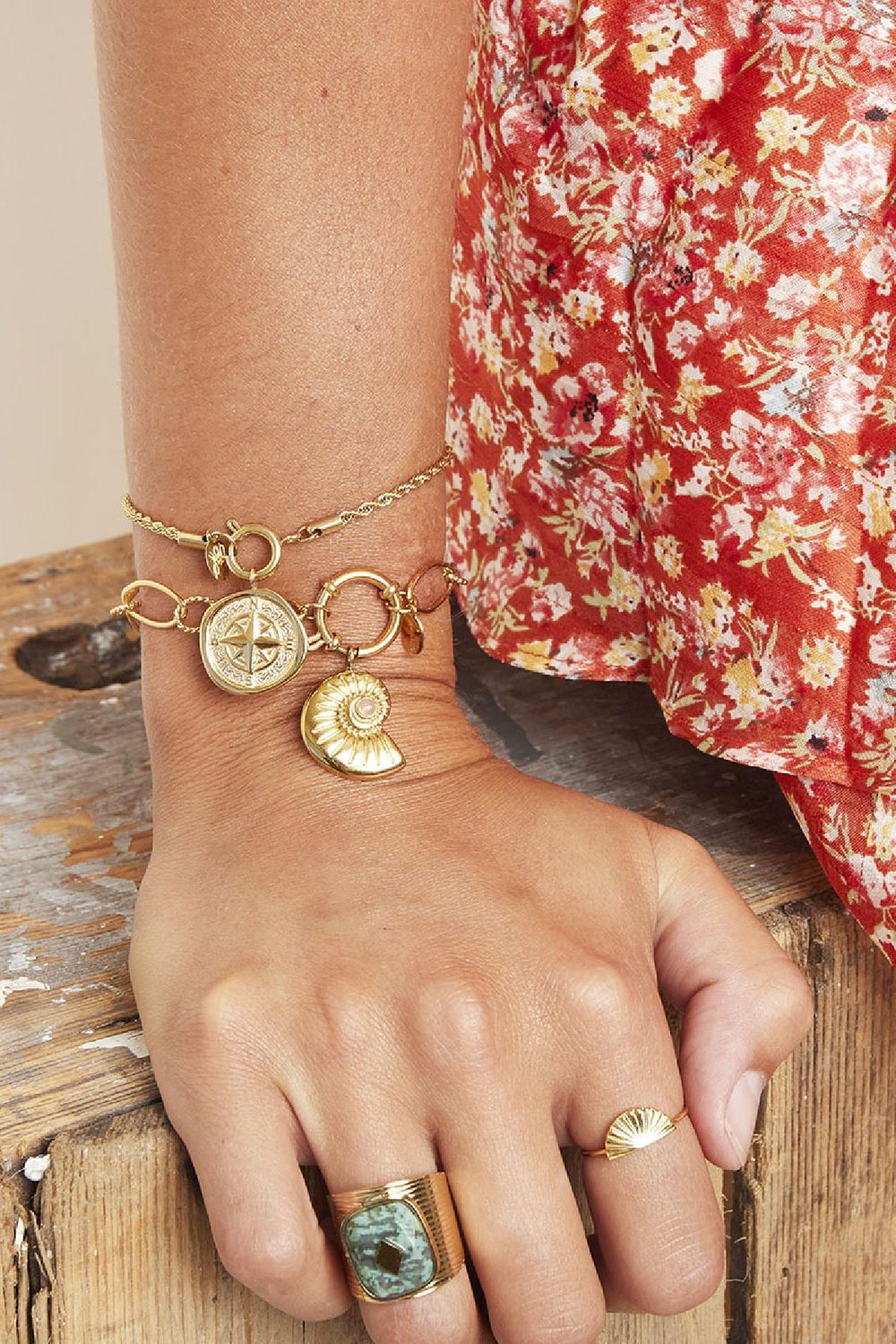 Bracelet Compass Silver Color Stainless Steel Picture3