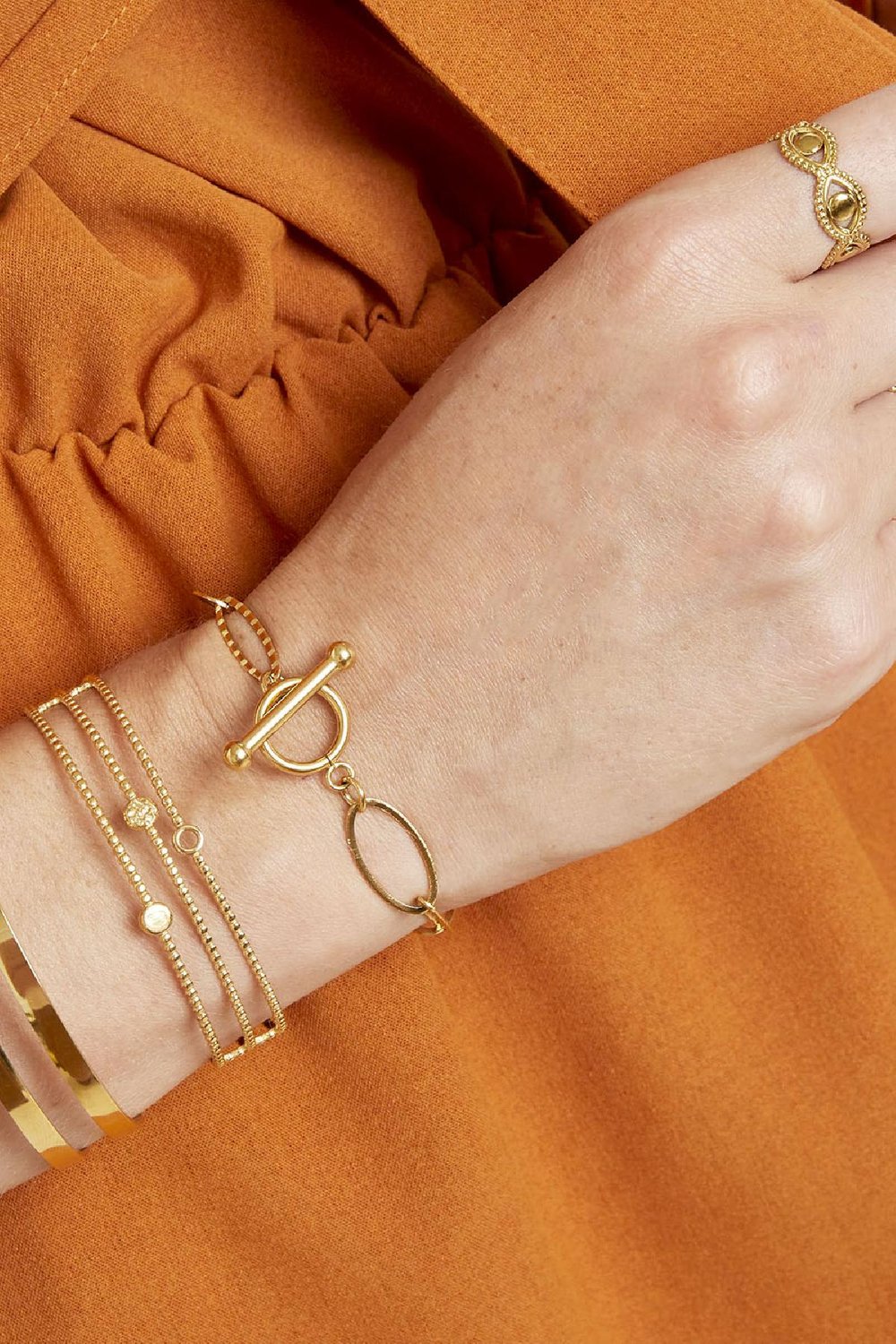 Armband Airy Links Silber Edelstahl Bild3