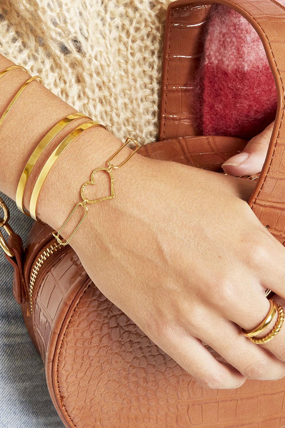Pulsera Zigzag Plata Acero inoxidable One size Imagen2