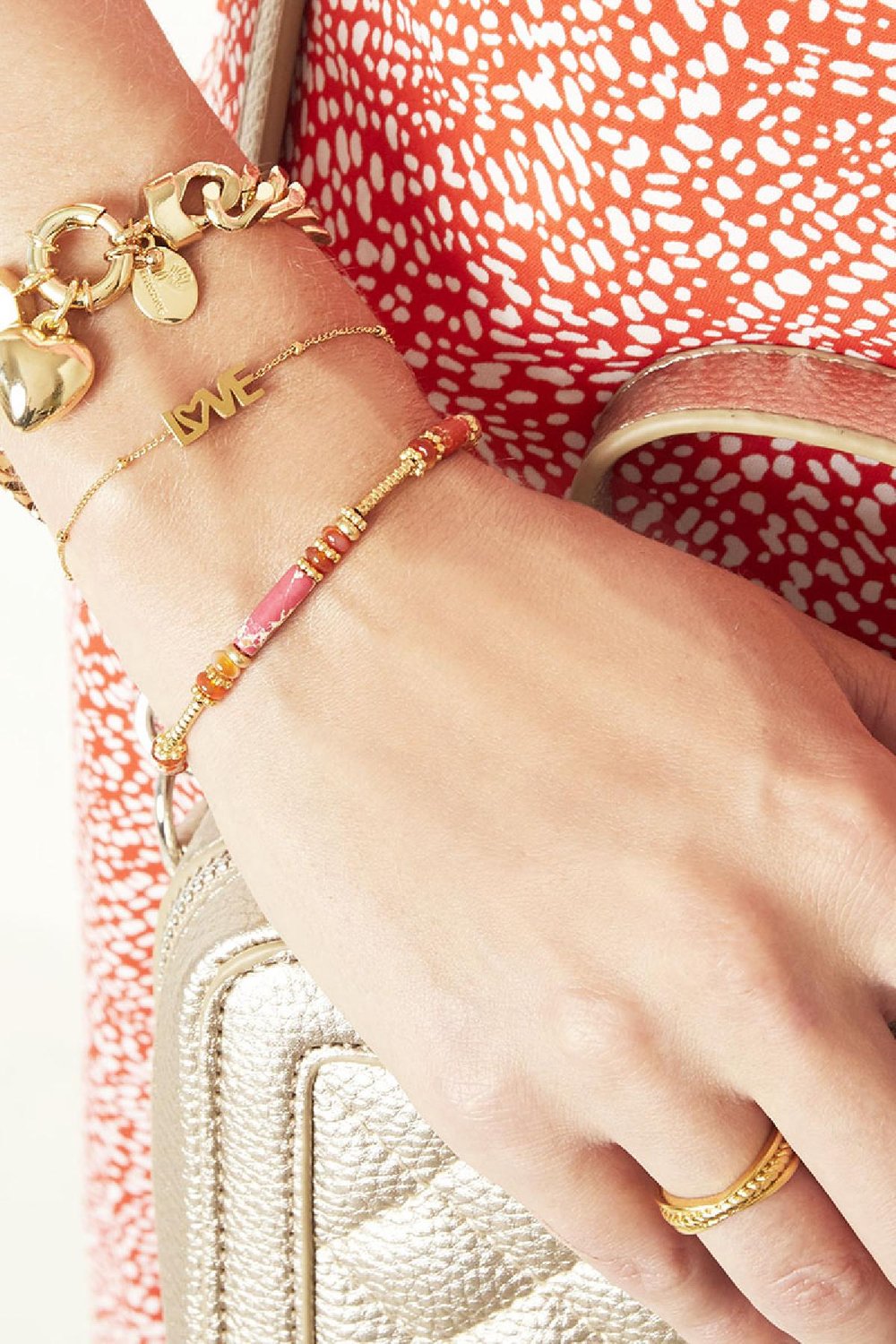 Armband Magical Nights Weiß Kupfer Bild2