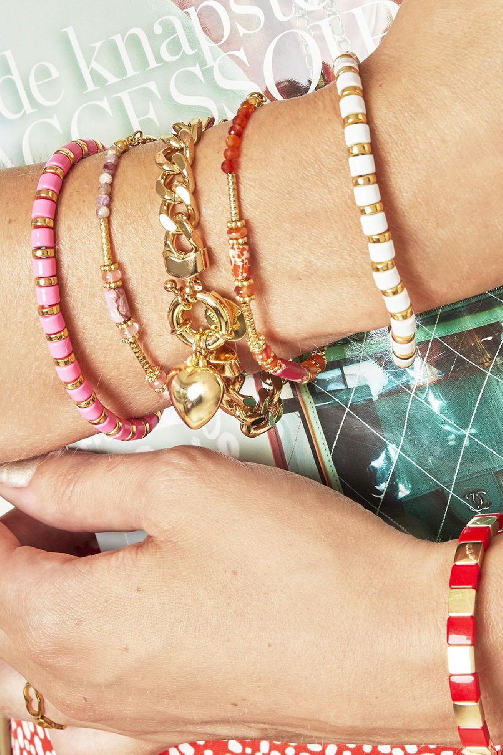 Armband Magical Nights Weiß Kupfer Bild3