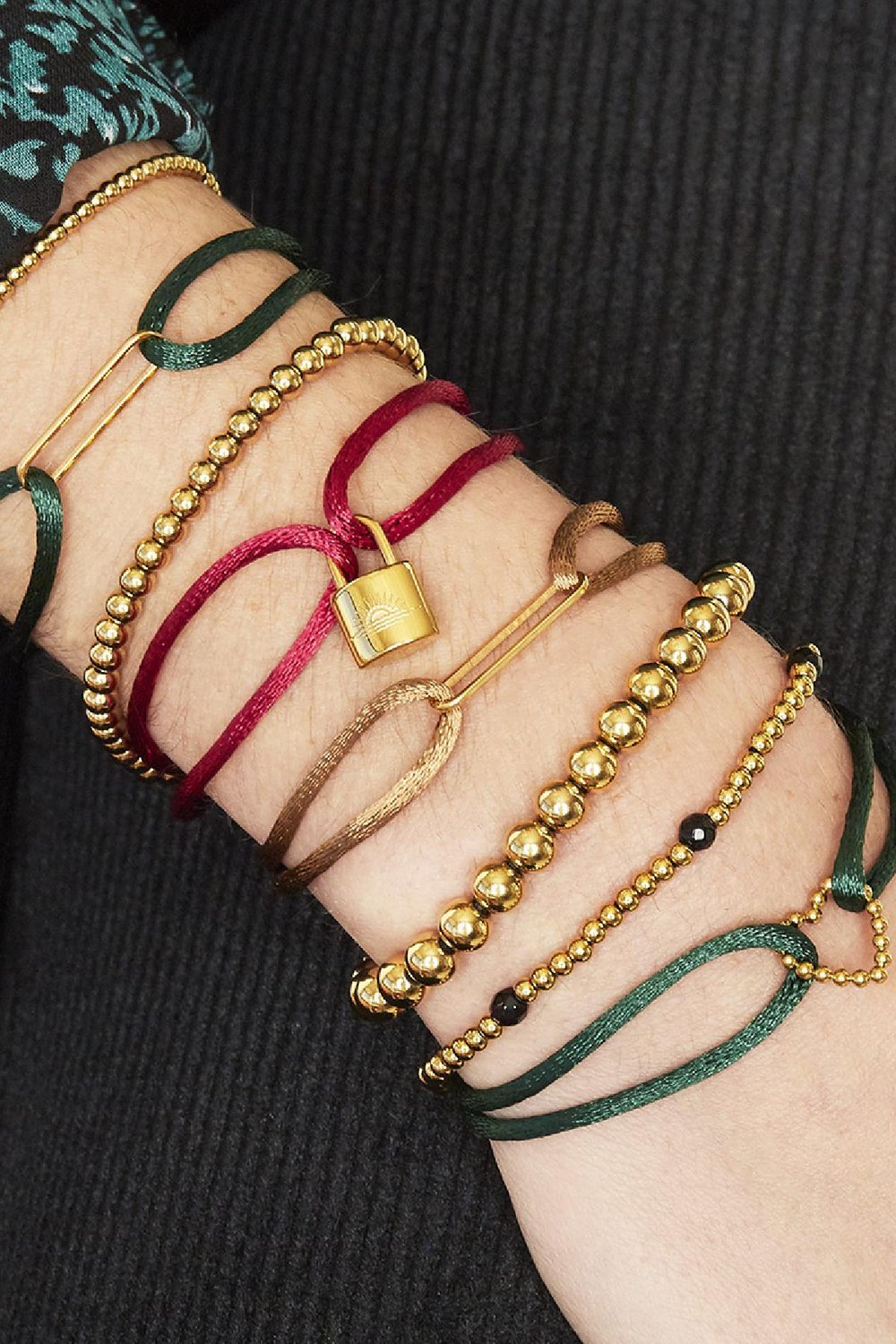 Armband Diamond Beads Silber Edelstahl Bild2