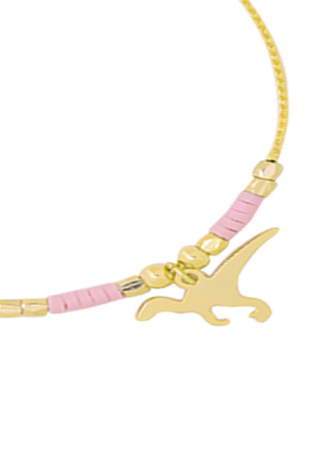 bracelet dino baby rose plaqué couleur or Image2