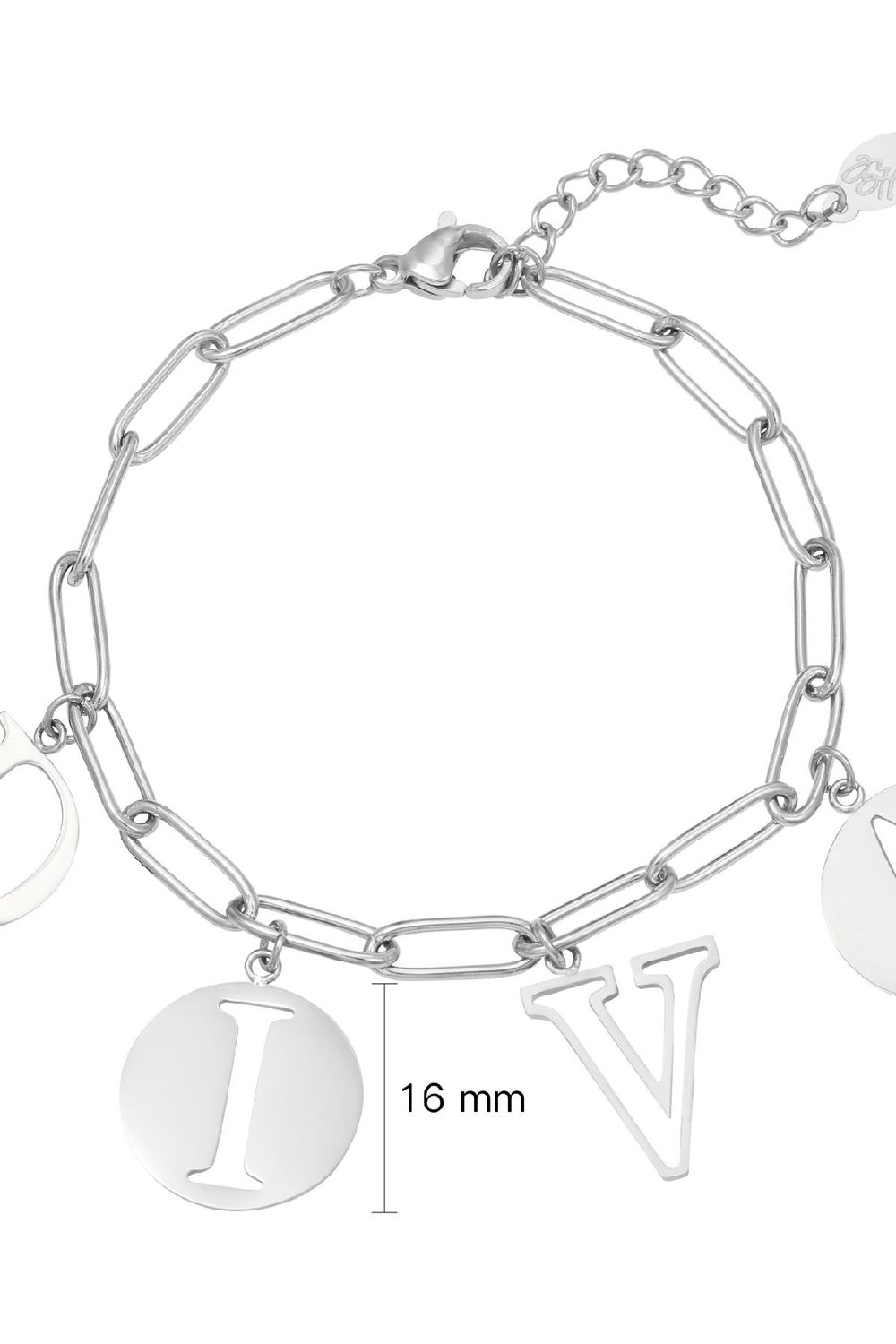 Bracelet Letters Diva Argenté Acier inoxydable Image2