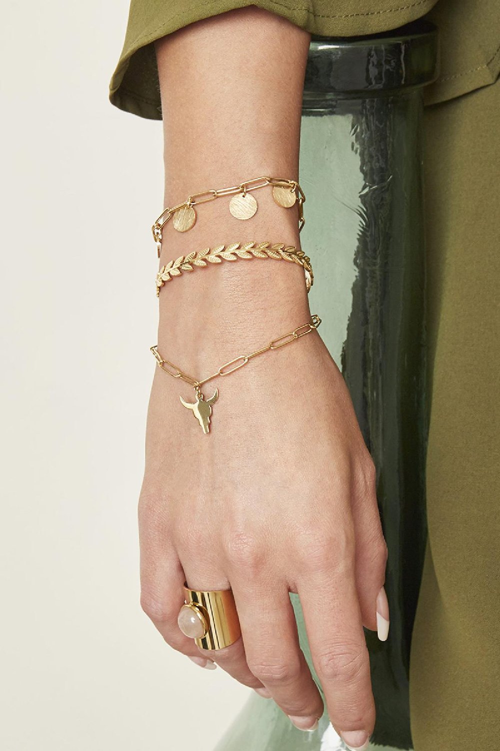 Pulsera Coins Plata Acero inoxidable h5Imagen2