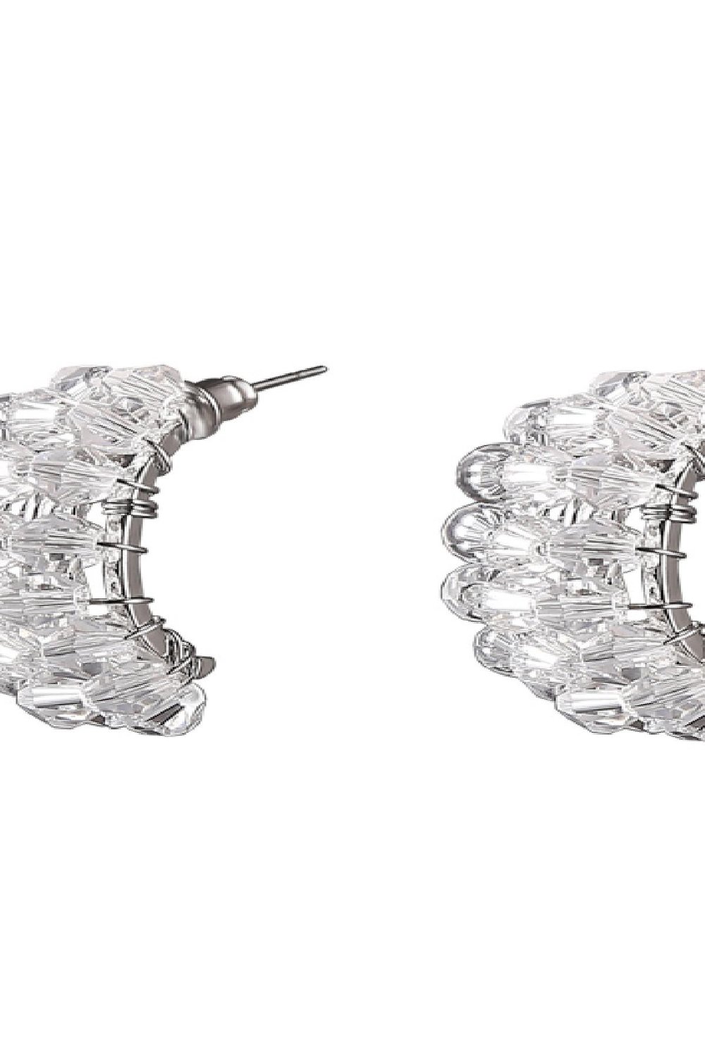 Ohrringe Future Rock Transparent Metall Bild2