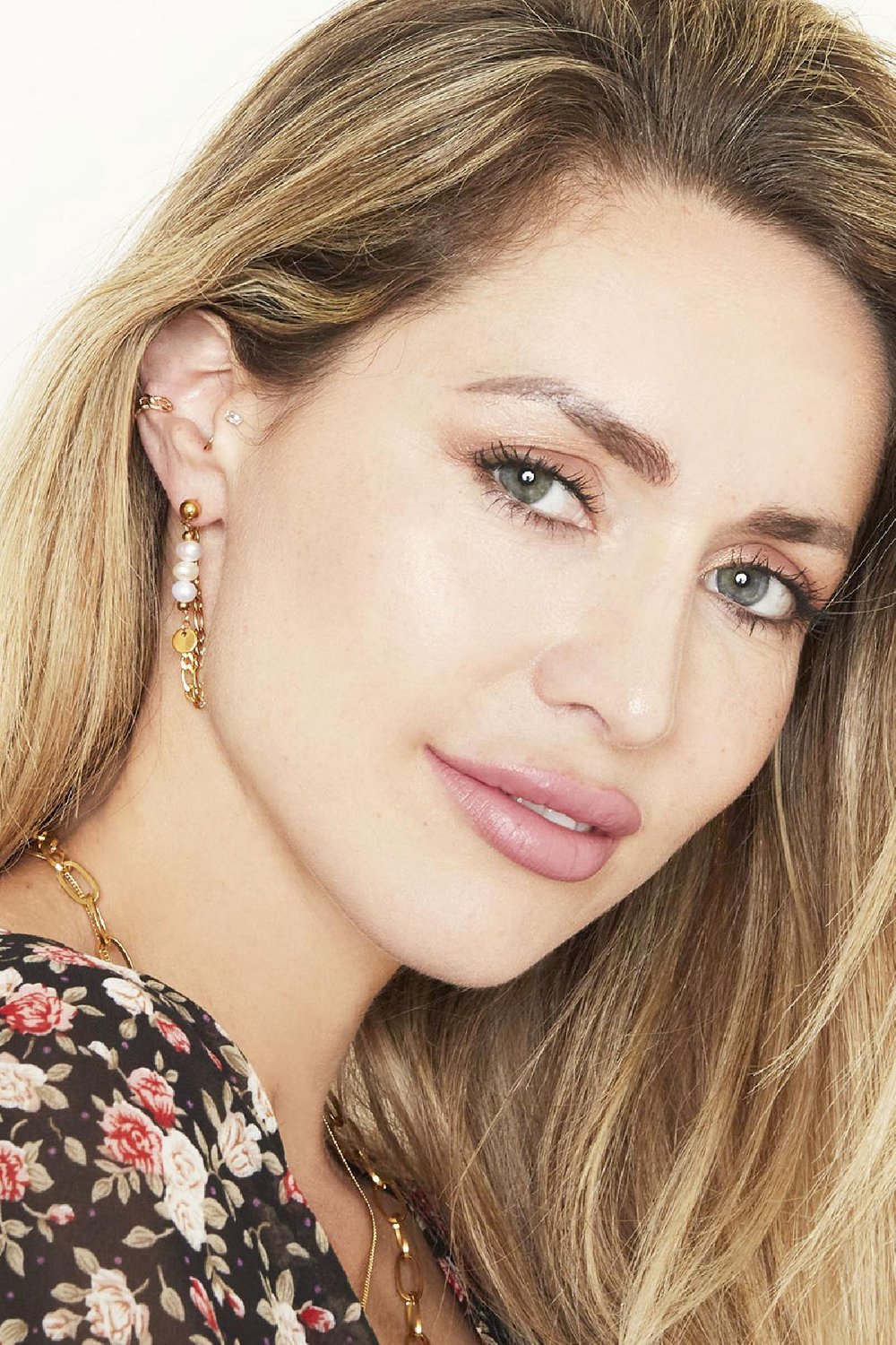 Oorbellen Chained On Pearls Zilver Stainless Steel Afbeelding3