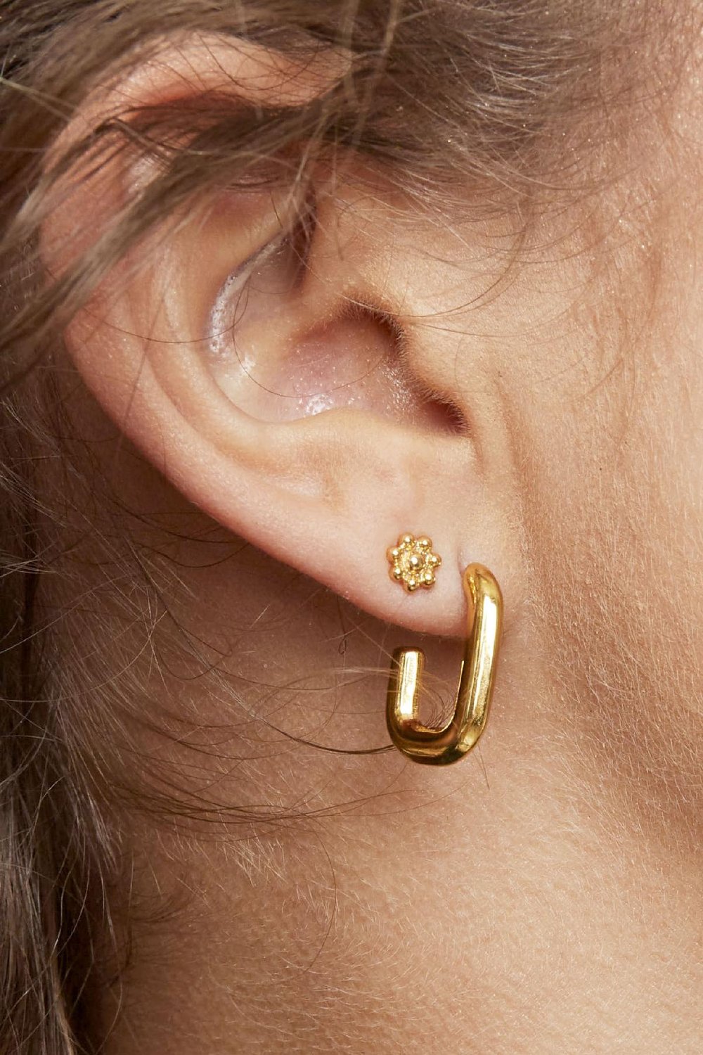 Oorbellen Shimmer Small Zilver Stainless Steel Afbeelding3