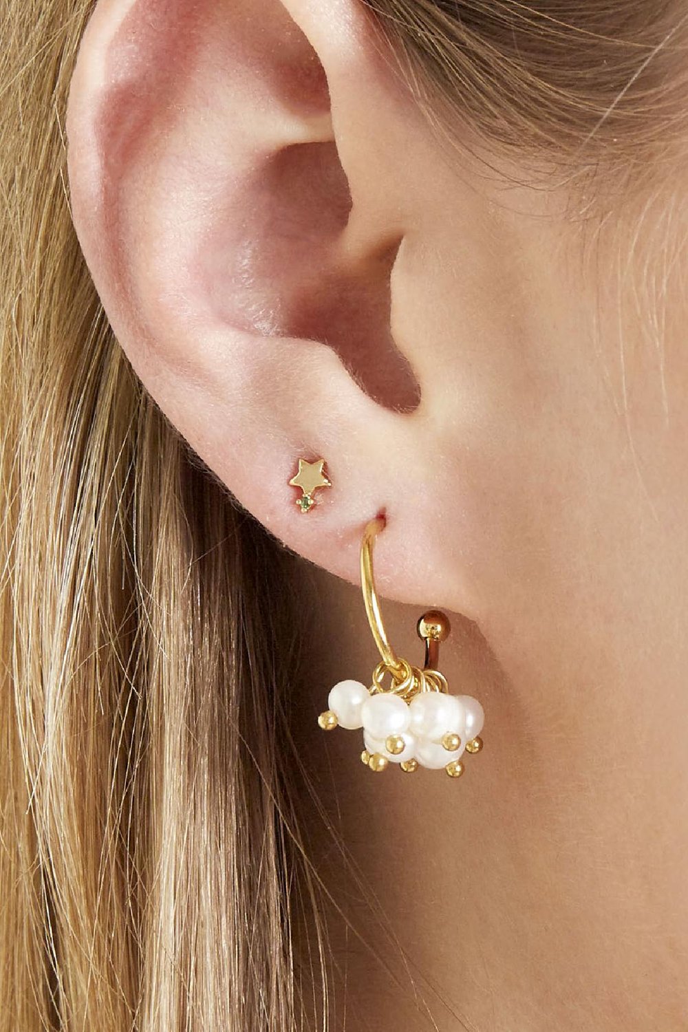 Oorbellen Treasure Pearls Zilver Stainless Steel Afbeelding2