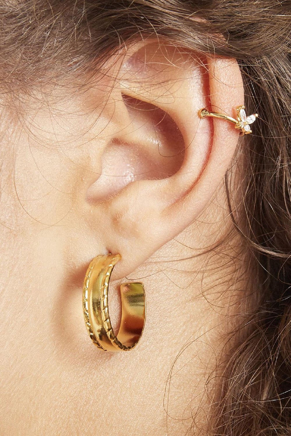 Pendientes Charmed Plata Acero inoxidable Imagen2