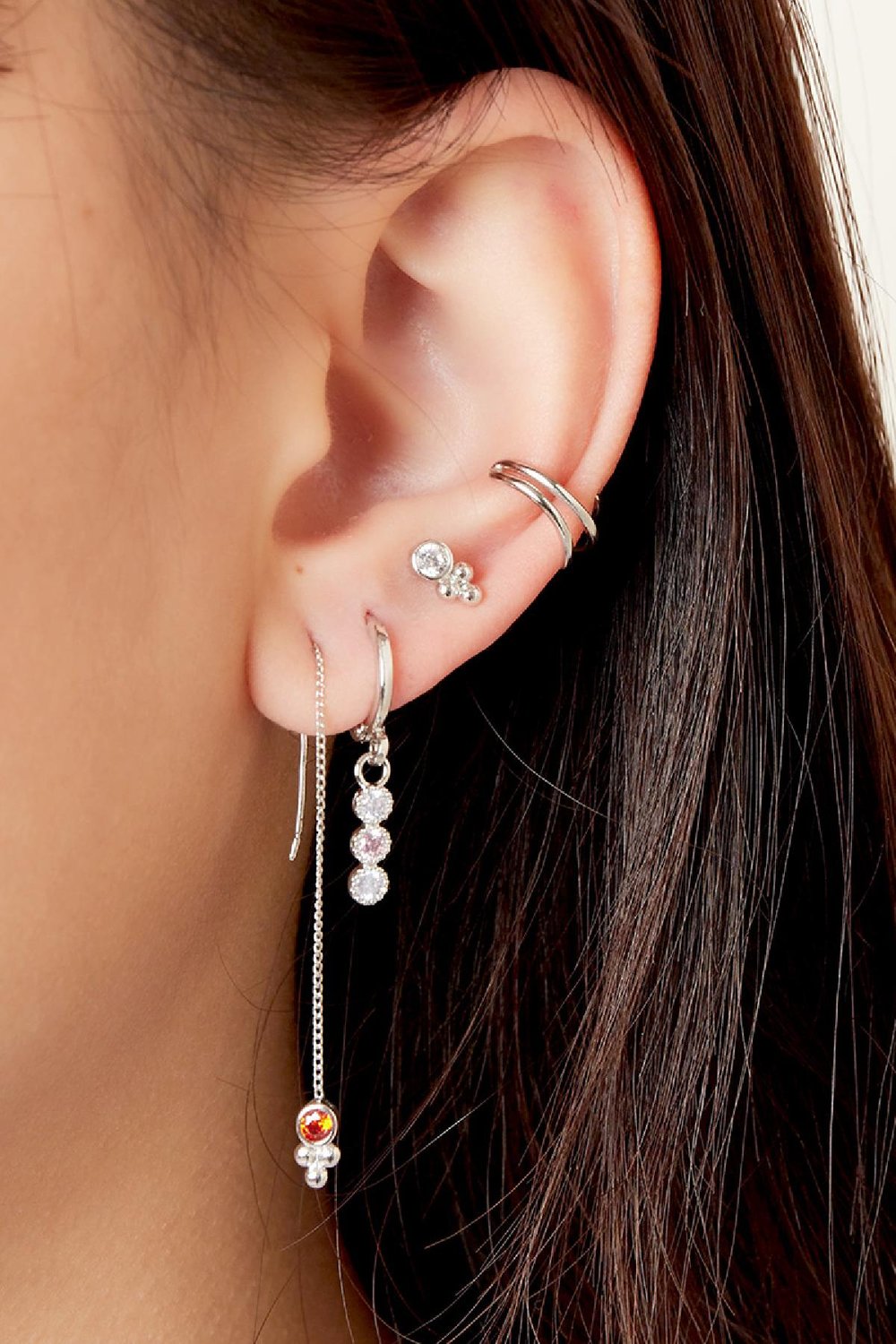Earcuff Spirale Colore oro Gold Stainless Steel Immagine3