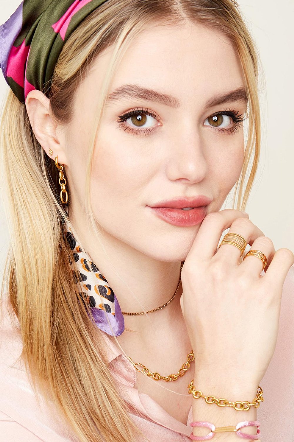 Armband Criss-cross Goldfarbe Edelstahl Bild3