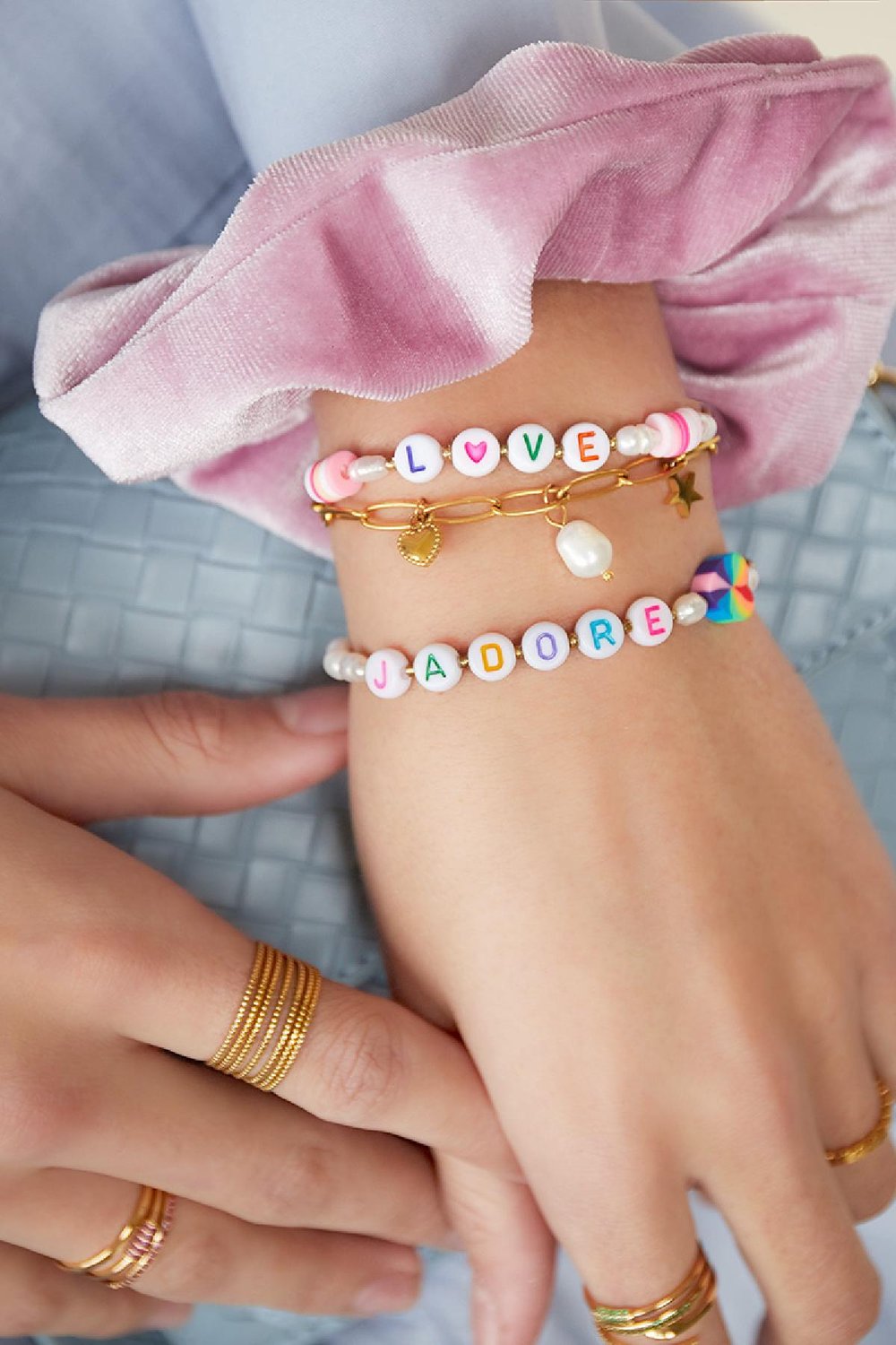 Roestvrij stalen armband J'adore Goud kleur Stainless Steel Afbeelding2