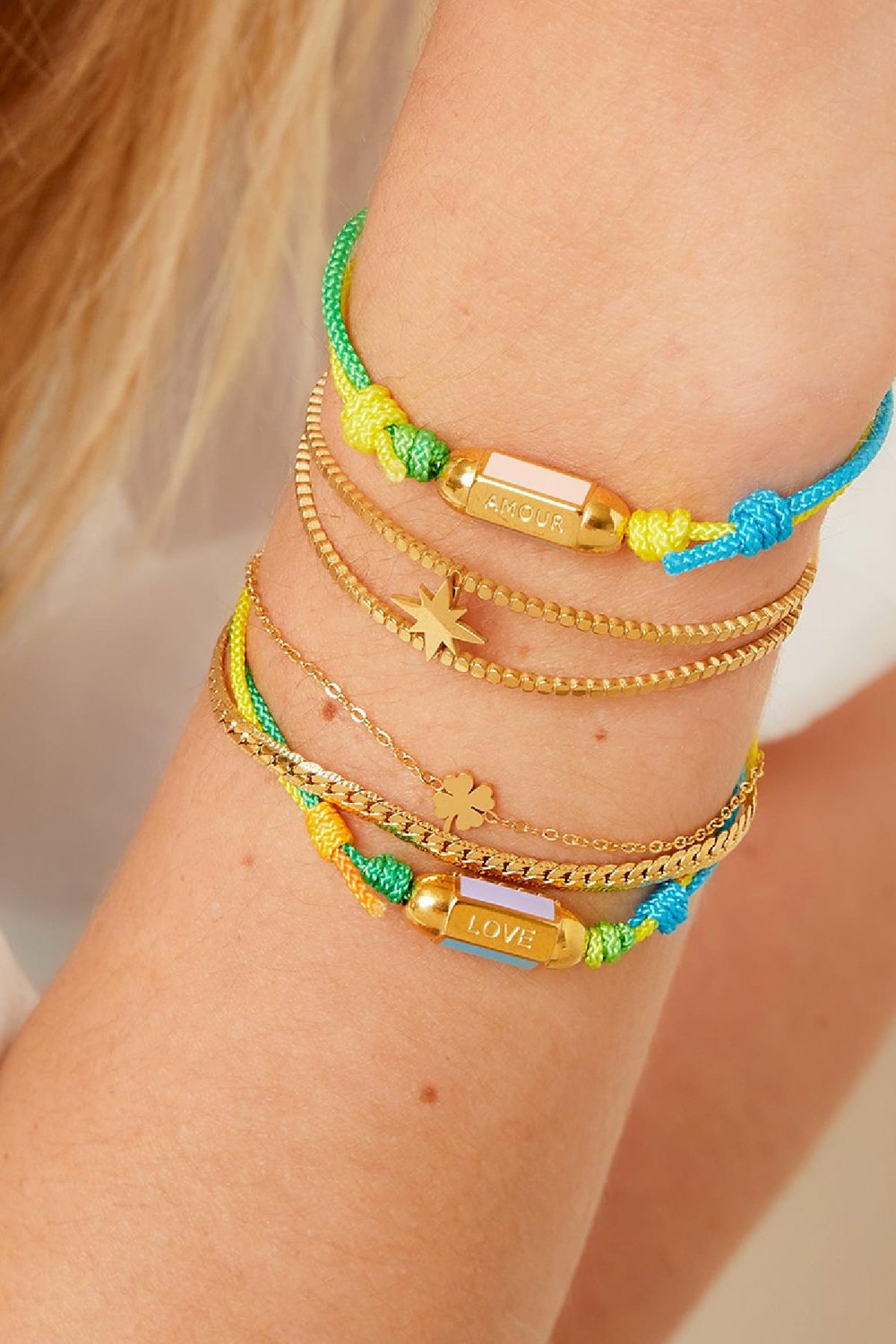 Armband La Vie Amour Mehrfarbig Multi Edelstahl Bild3