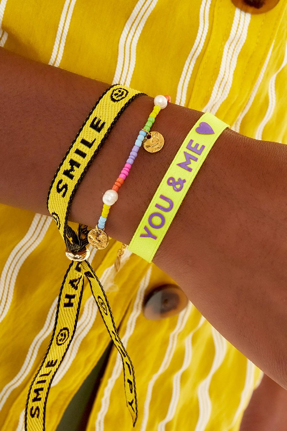 Set van twee armbanden - You & Me Multi Polyester Afbeelding2