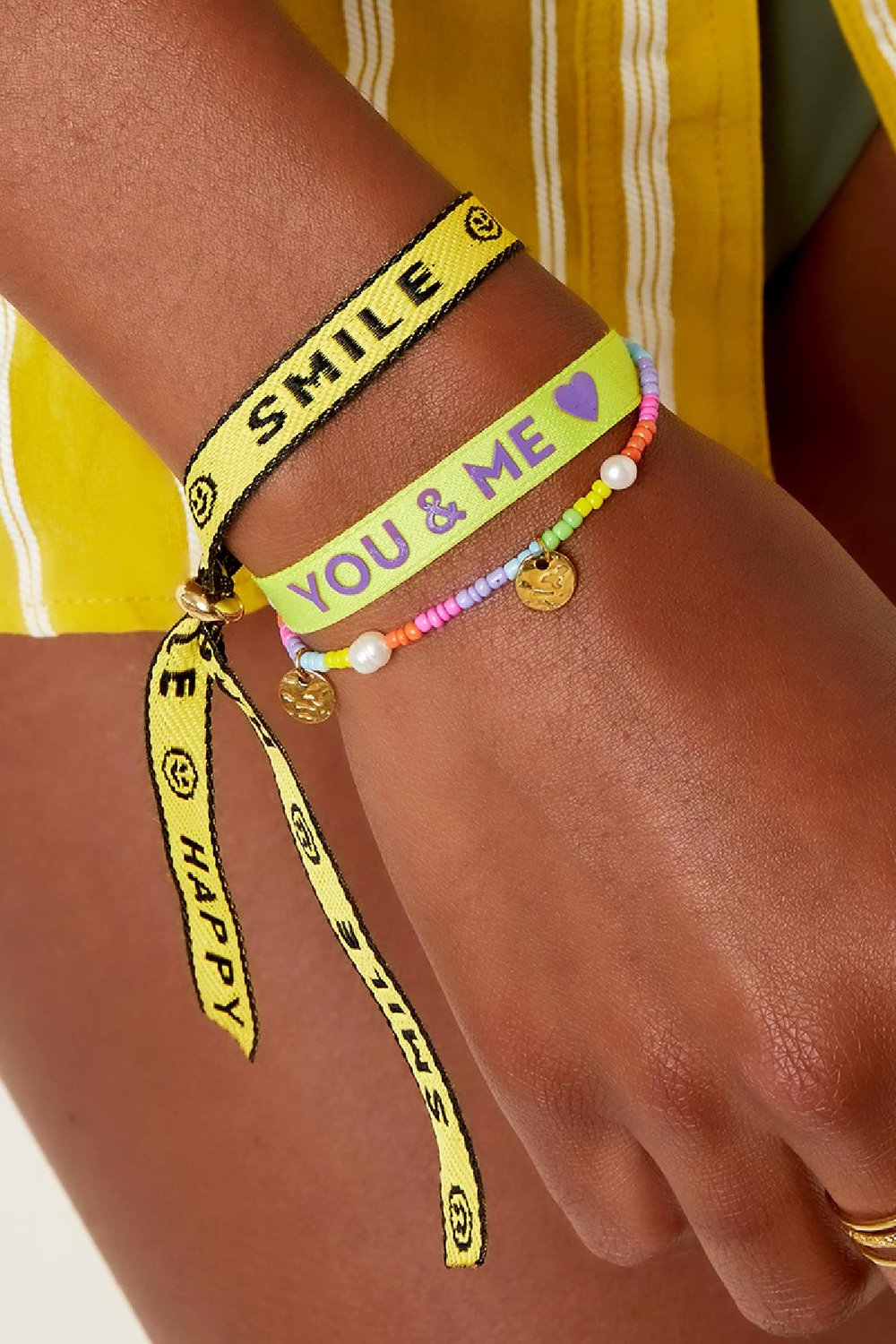 Set van twee armbanden - You & Me Multi Polyester Afbeelding3