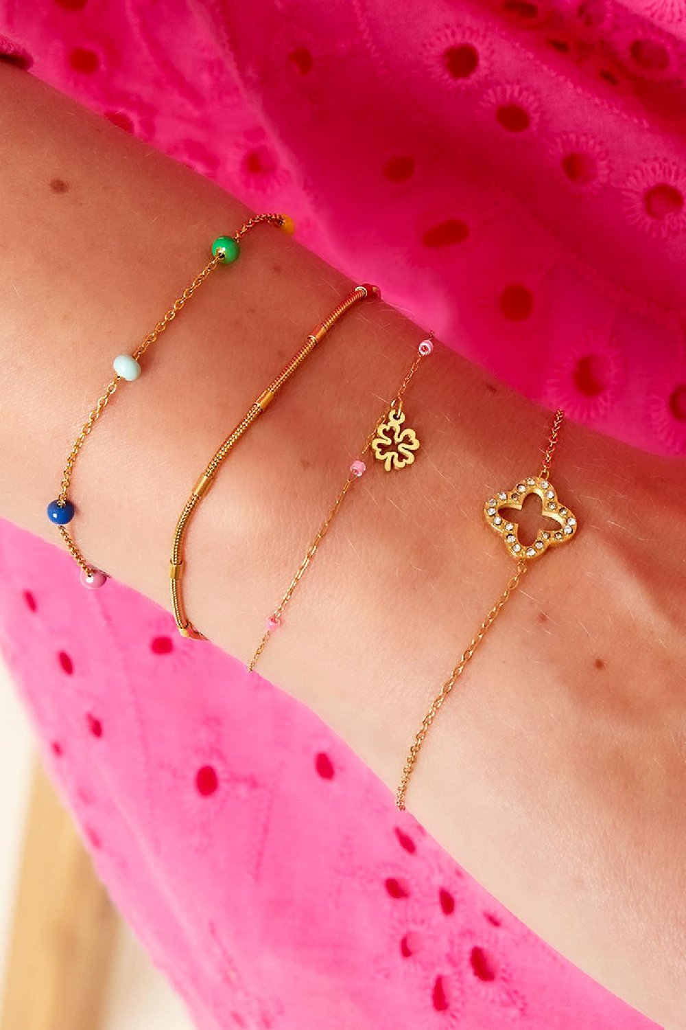 Lucky bracelet Black Stainless Steel Picture3