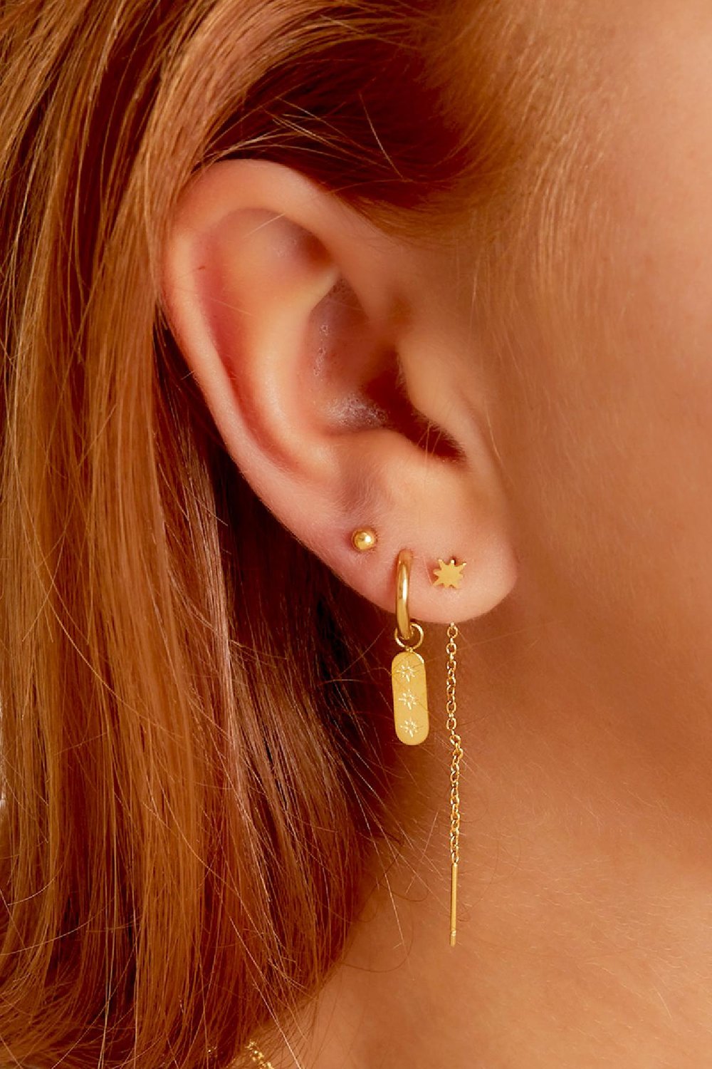 stainless steel earrings sun  Picture2