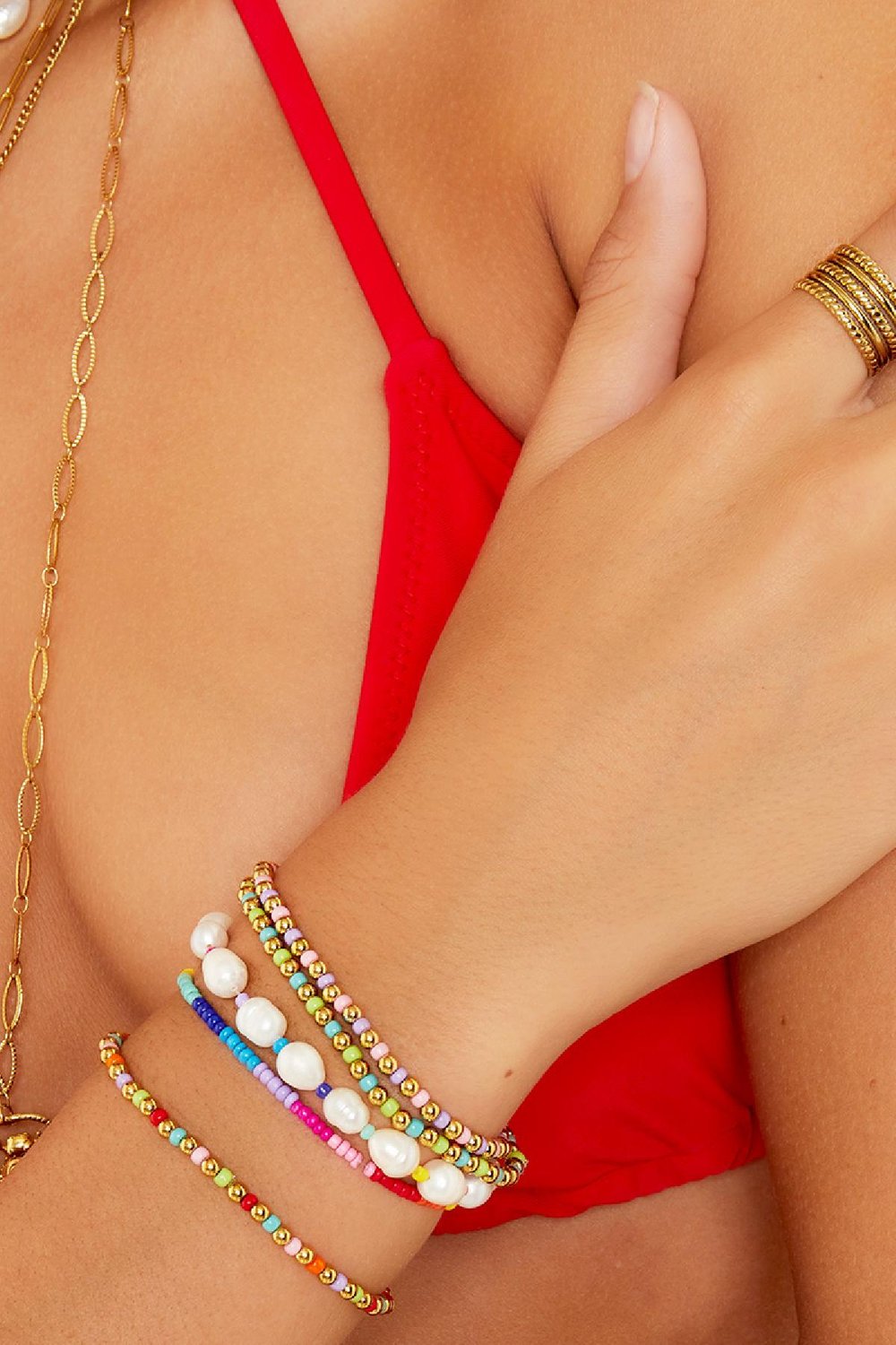 Bracelet pearls and beads Multi Picture2