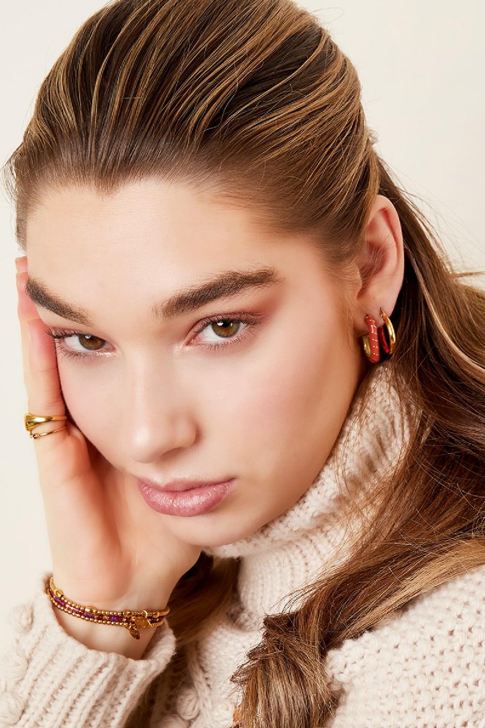 Stainless steel earrings Green Picture2