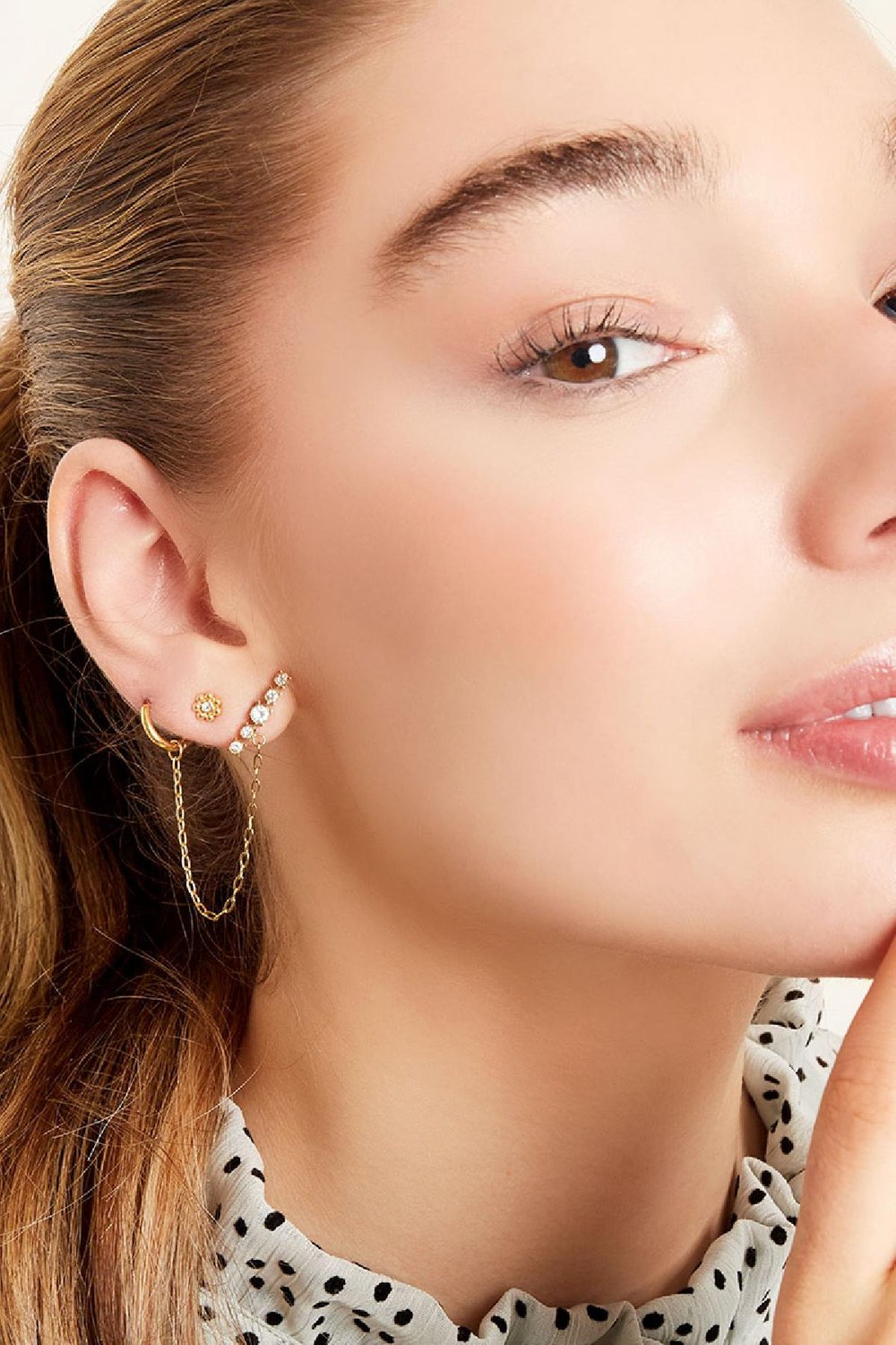 Pendientes de acero inoxidable Plata Imagen2