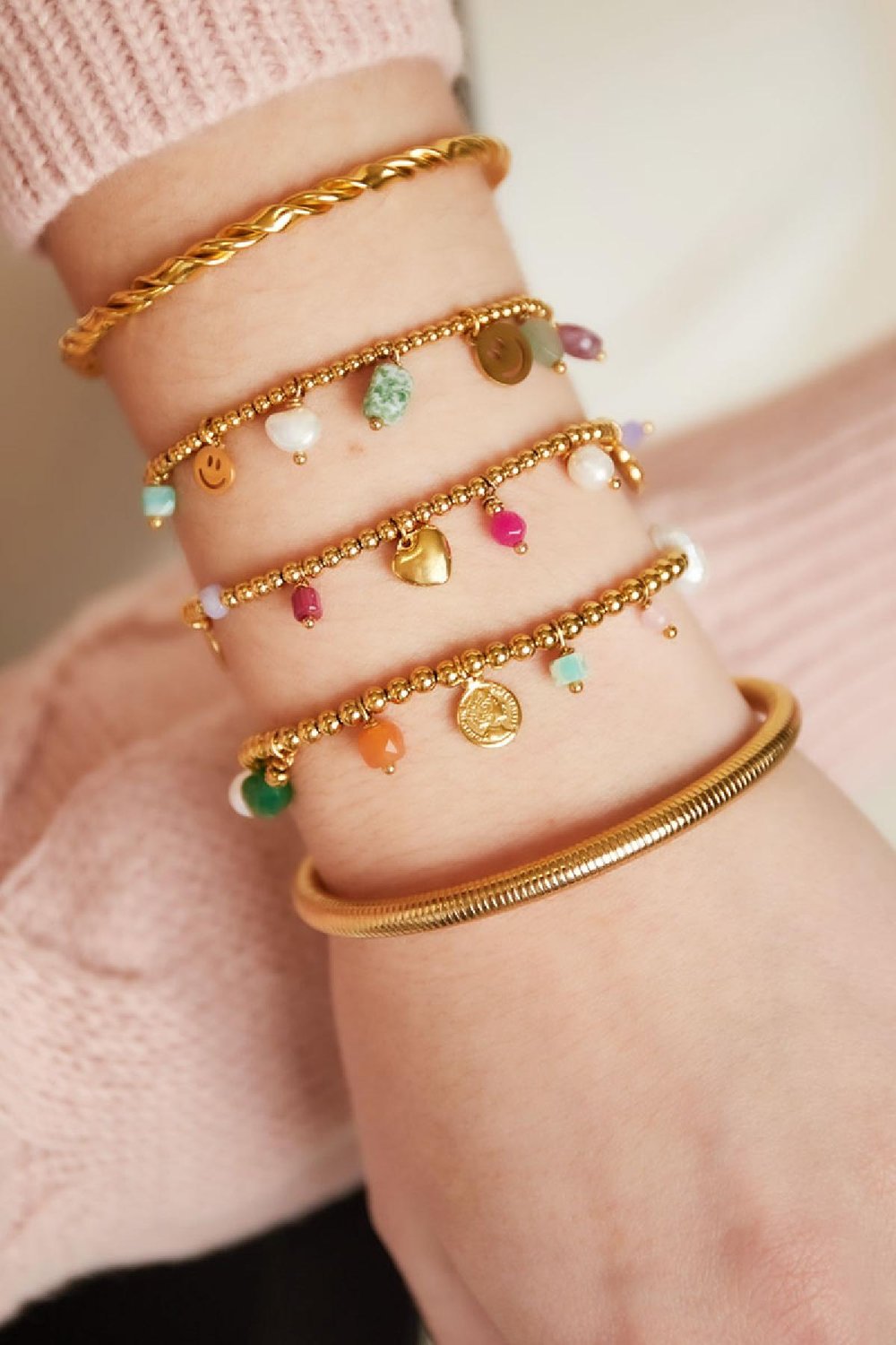 Armbandperlen aus Edelstahl  Bild2