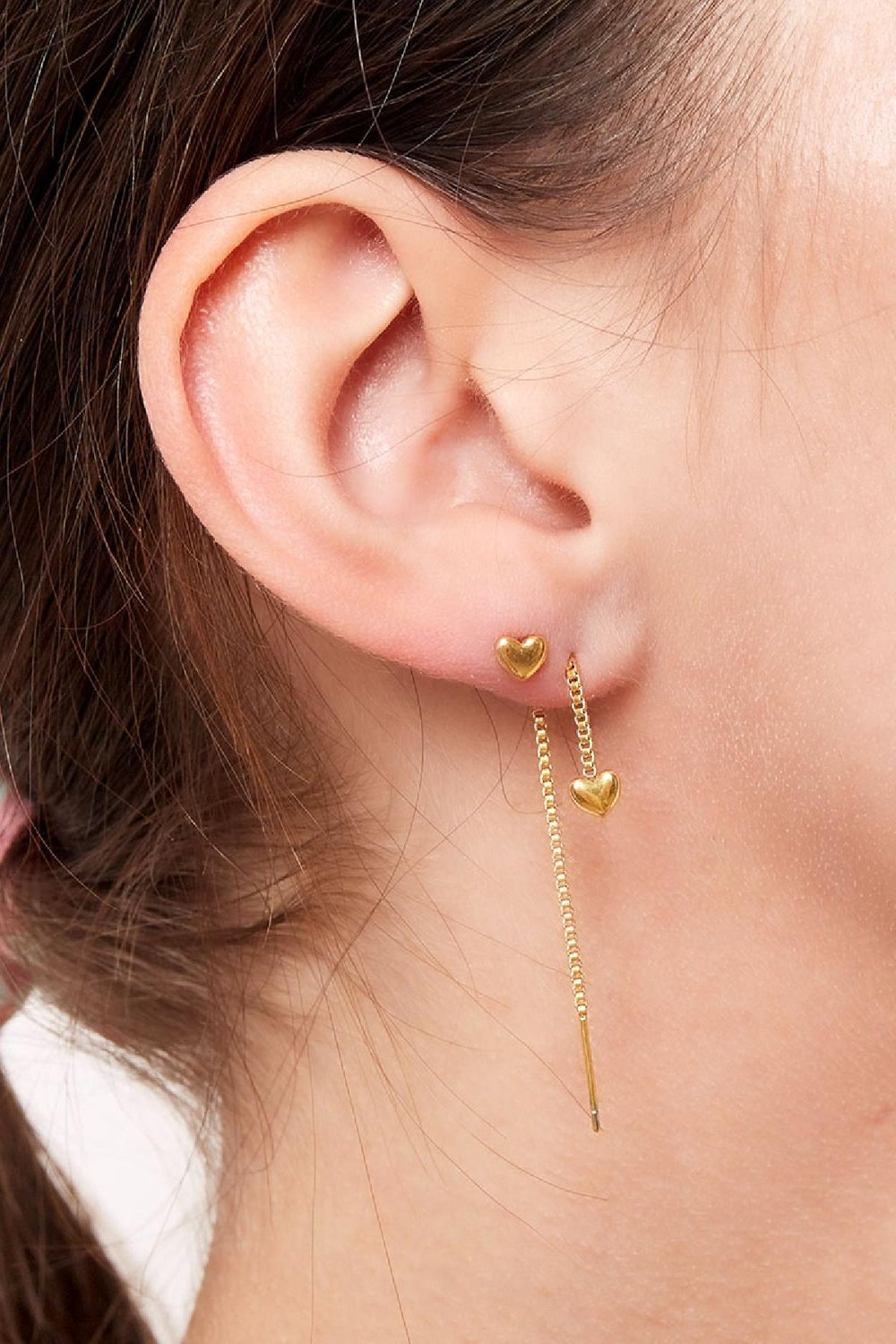stainless steel earrings heart  Picture3