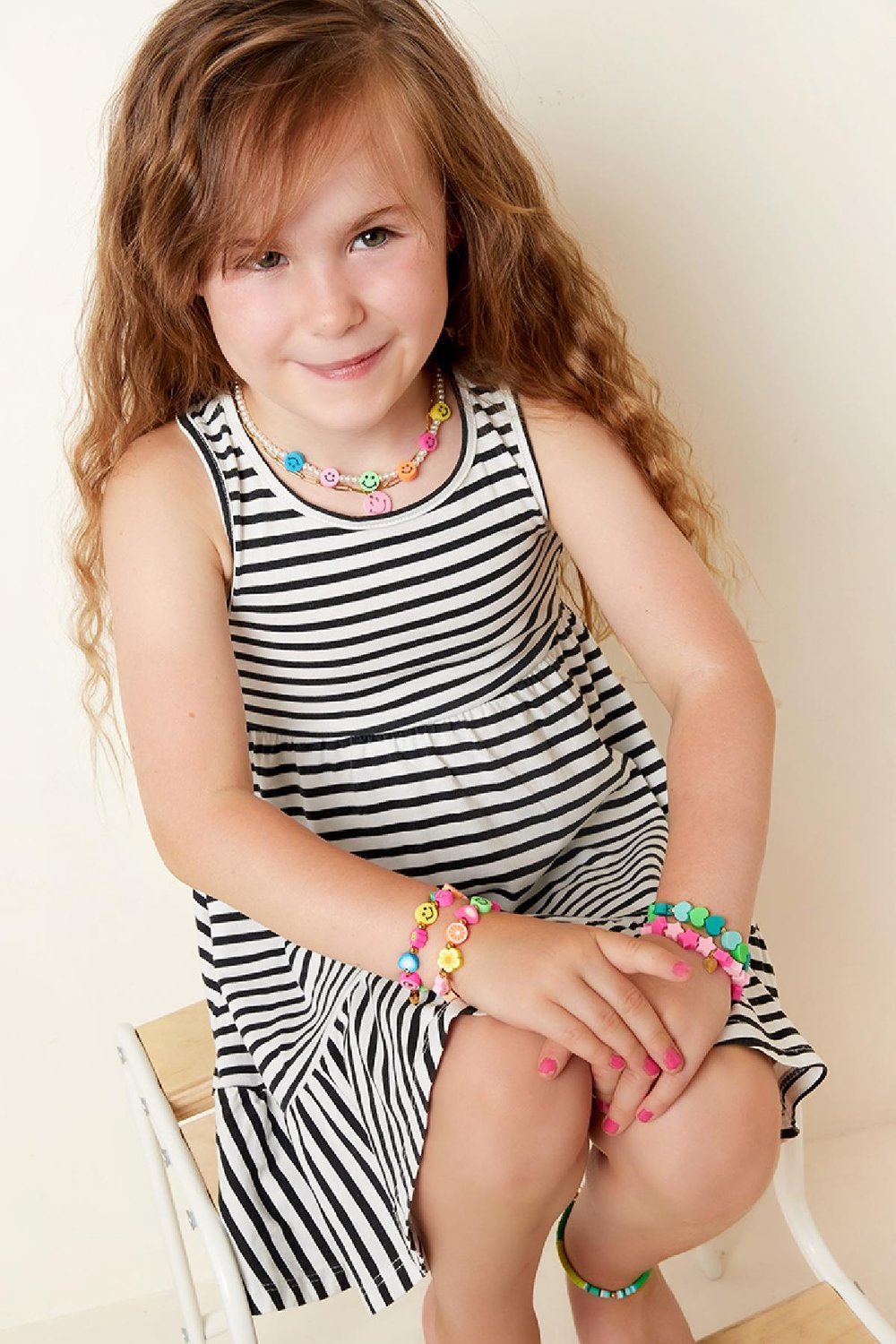 Mutter-Tochter-Kollektion Happy Fruits Armband - Kinder Multi polymer clay Bild3