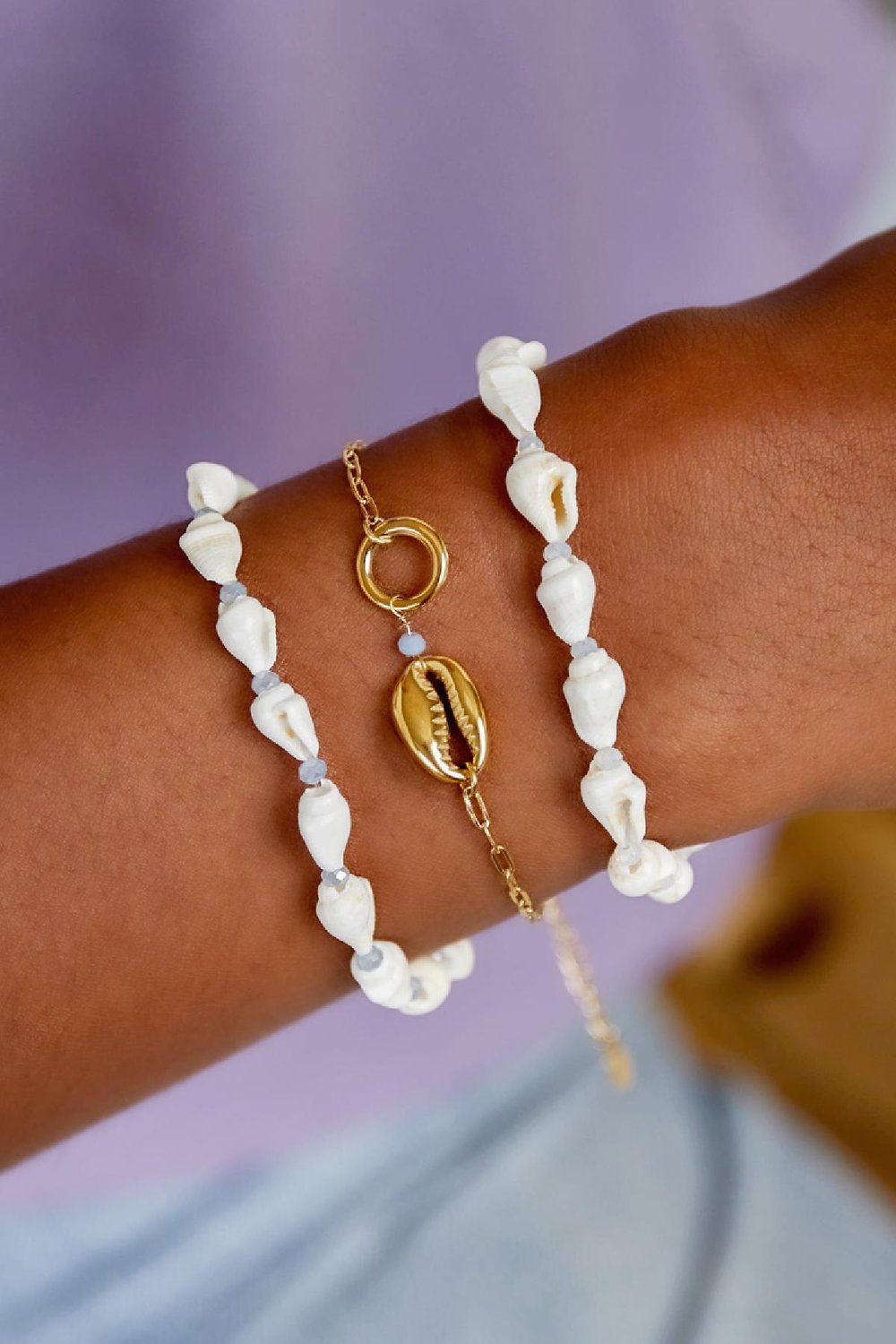 Shell bracelet - Beach collection Gold Color Stainless Steel Picture2