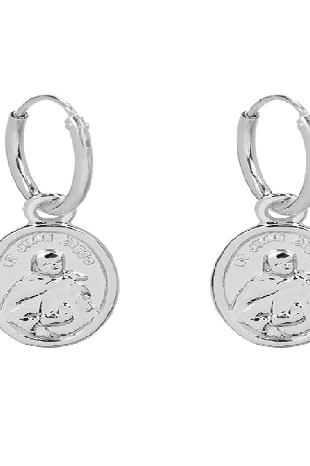 earrings the mary plata chapado en  Imagen2