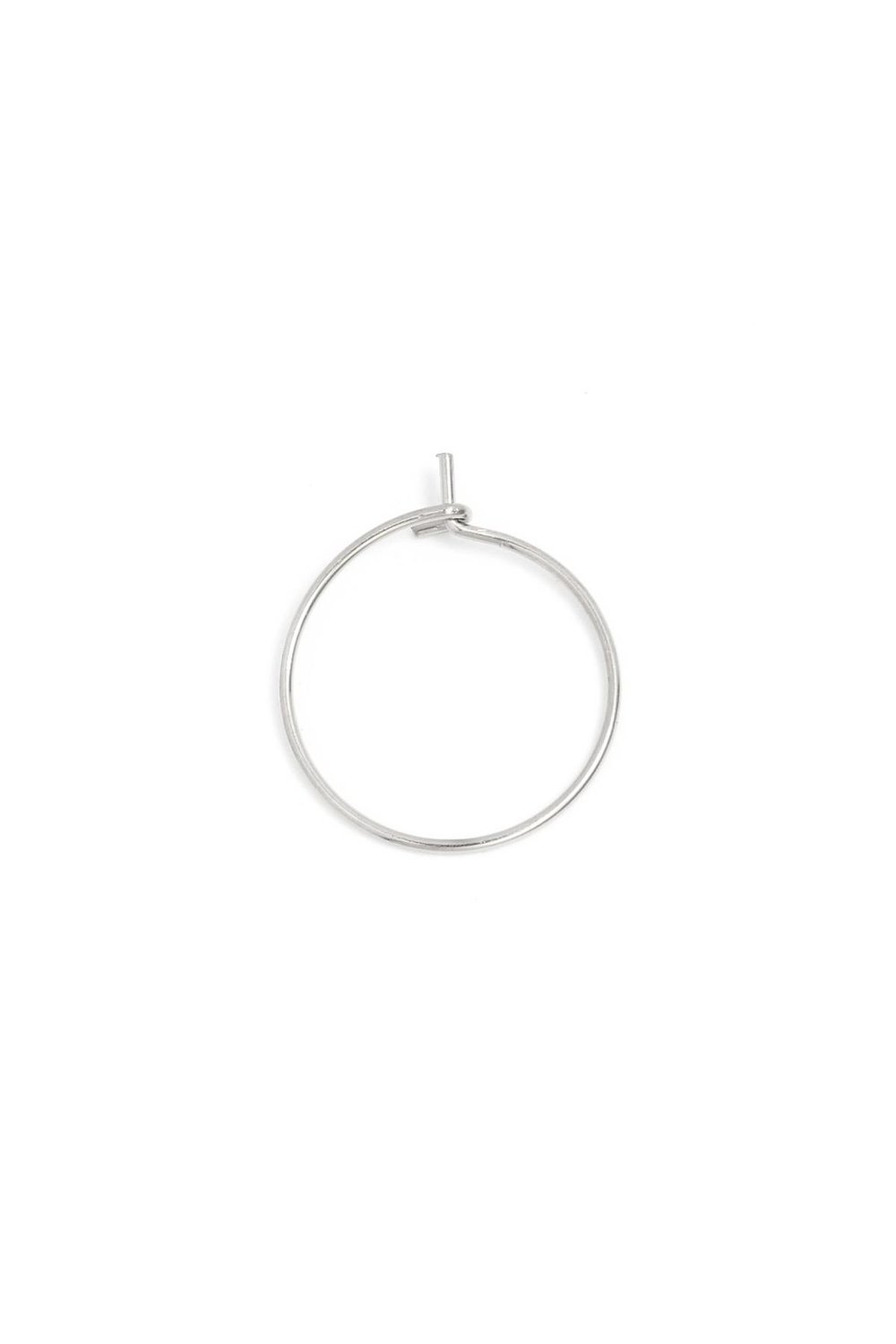 Creoles set Hoop model 2 Silver Color Stainless Steel