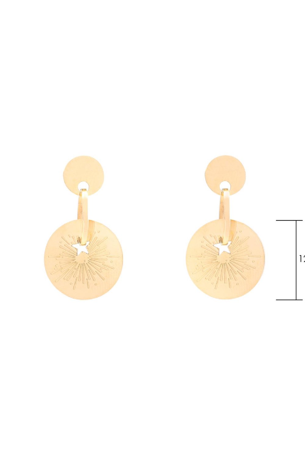 Oorbellen The Spark Zilver Stainless Steel Afbeelding3