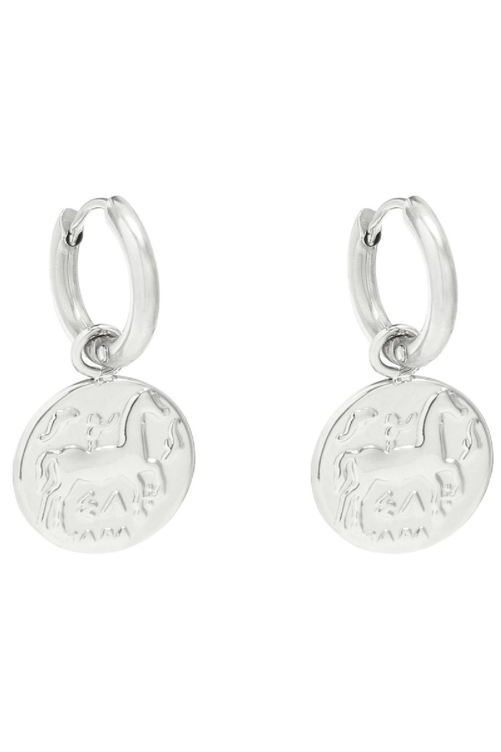 Oorbellen Ancient Beauty  Zilver Stainless Steel Afbeelding2