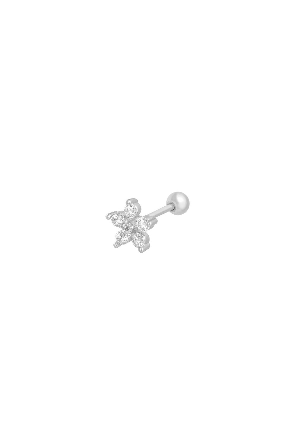Piercing Flower Plata Cobre,Acero inoxidable