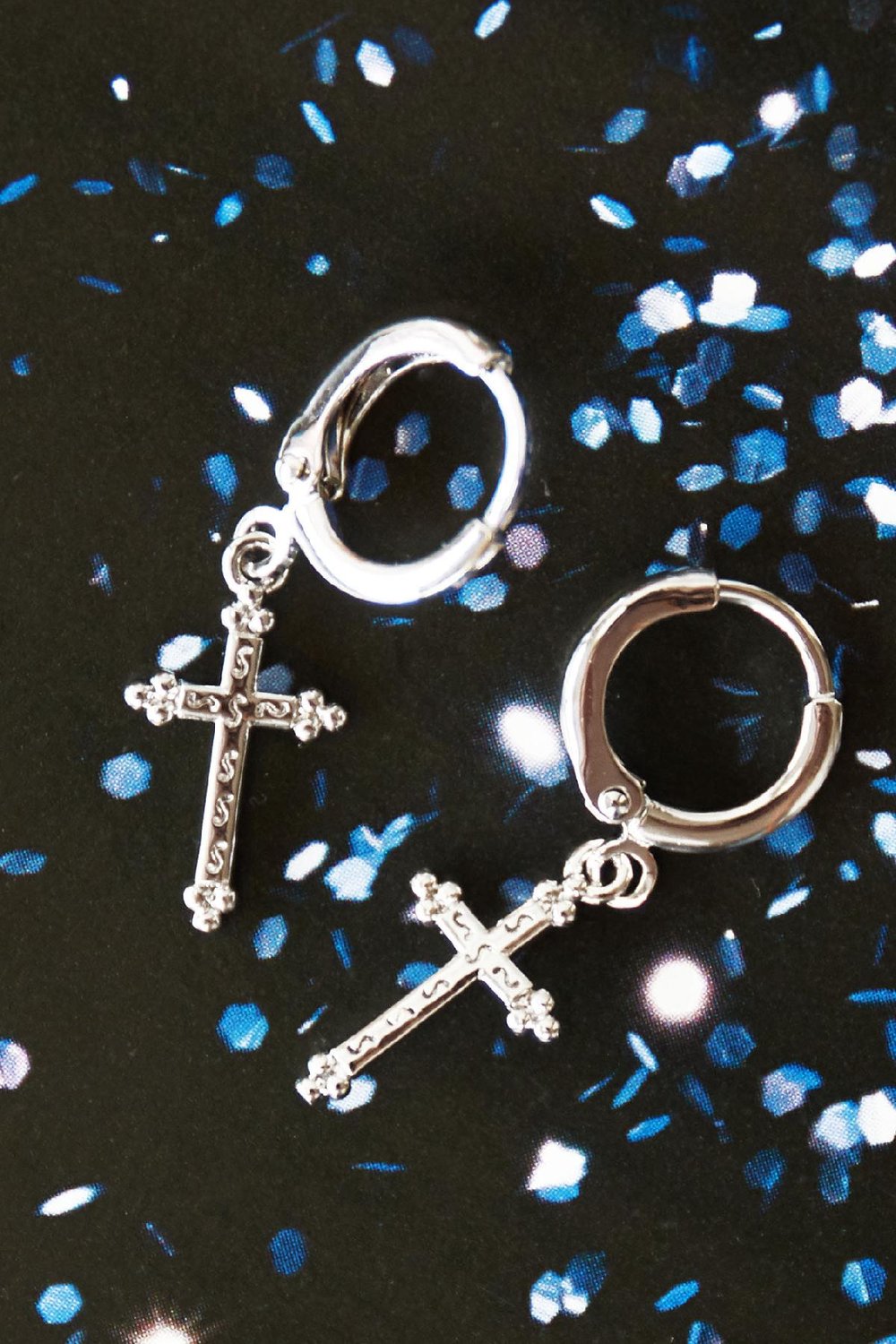 Earrings Classic Cross Argenté Cuivré Image3