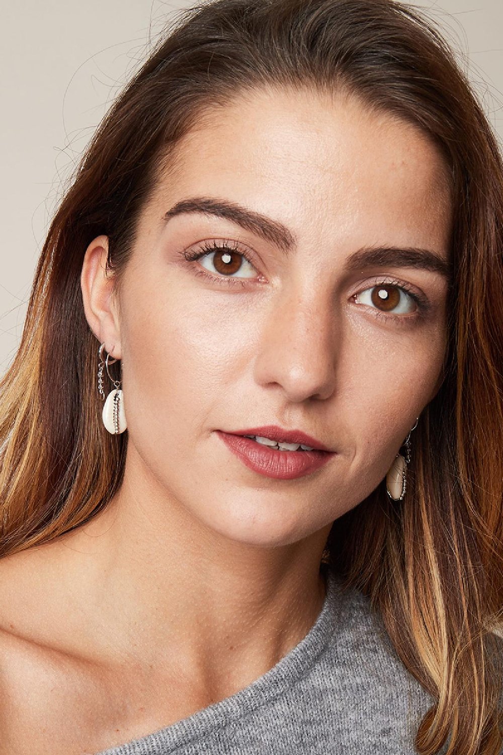 Oorbellen Sparkle and Circle Zilver Koper Afbeelding2