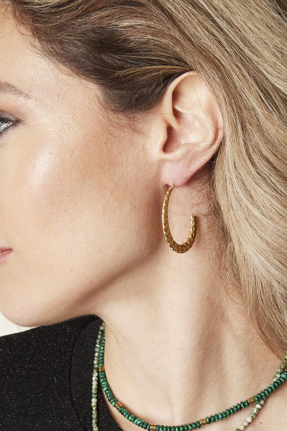 Ohrringe Monkey Tail Silber Edelstahl h5Bild2