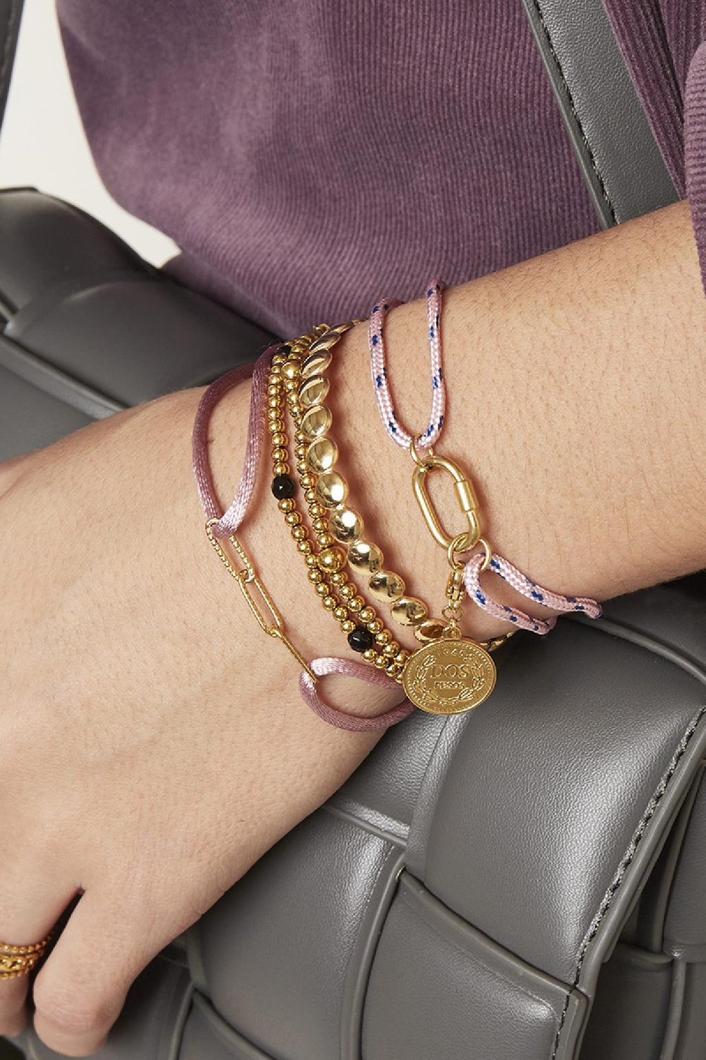 Bracelet Sailor Girl Gris Polyester h5Image2