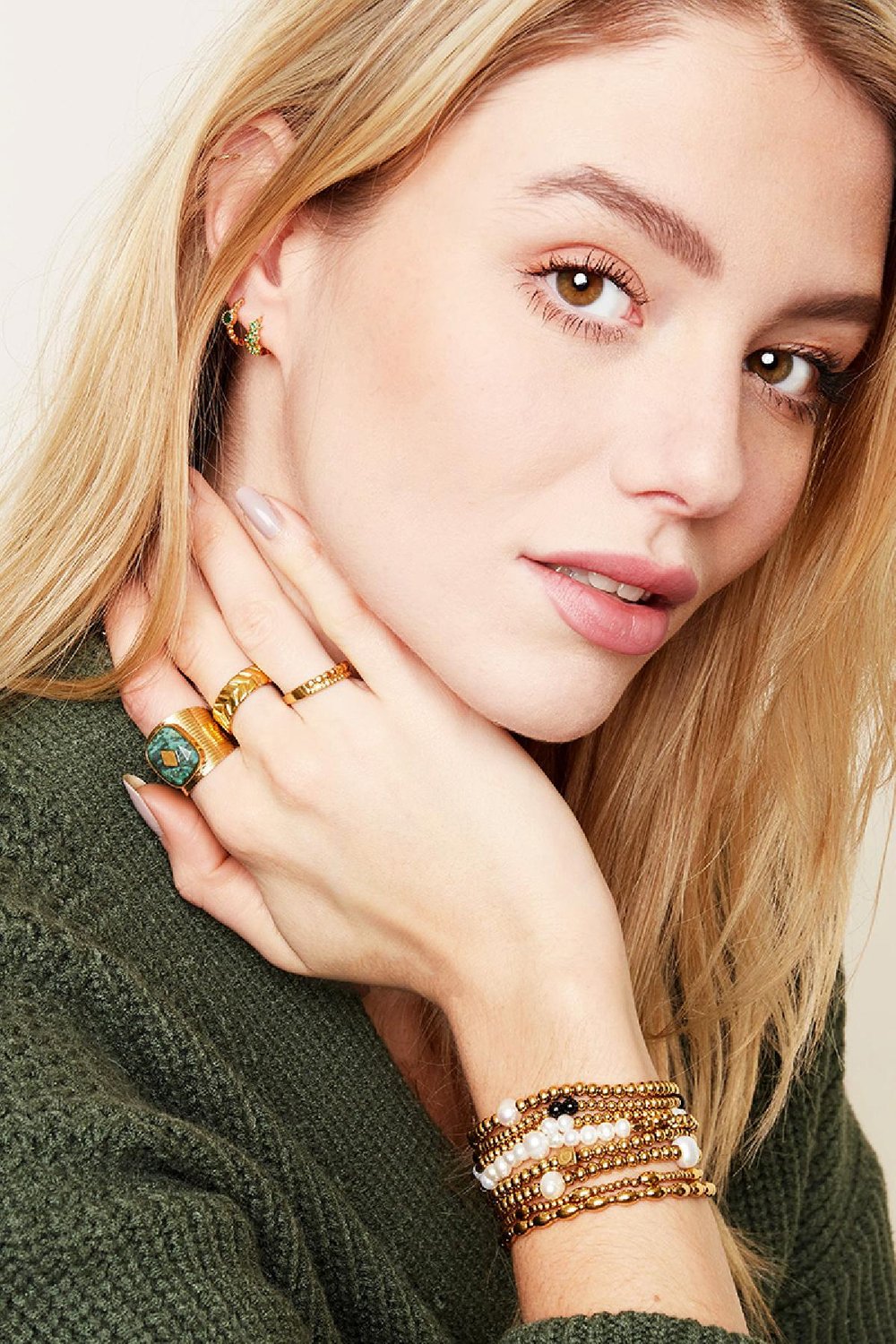 Bracelet Black Pearl Silver Color Stainless Steel Picture2