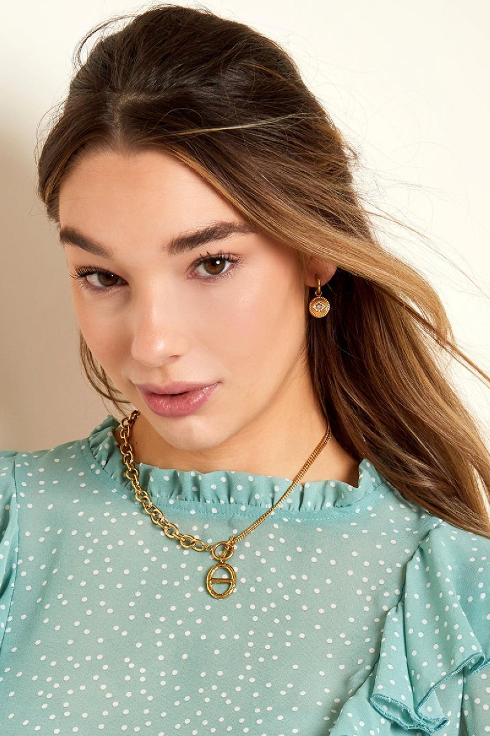 Pendientes Diamond Eye Plata Acero inoxidable h5Imagen3