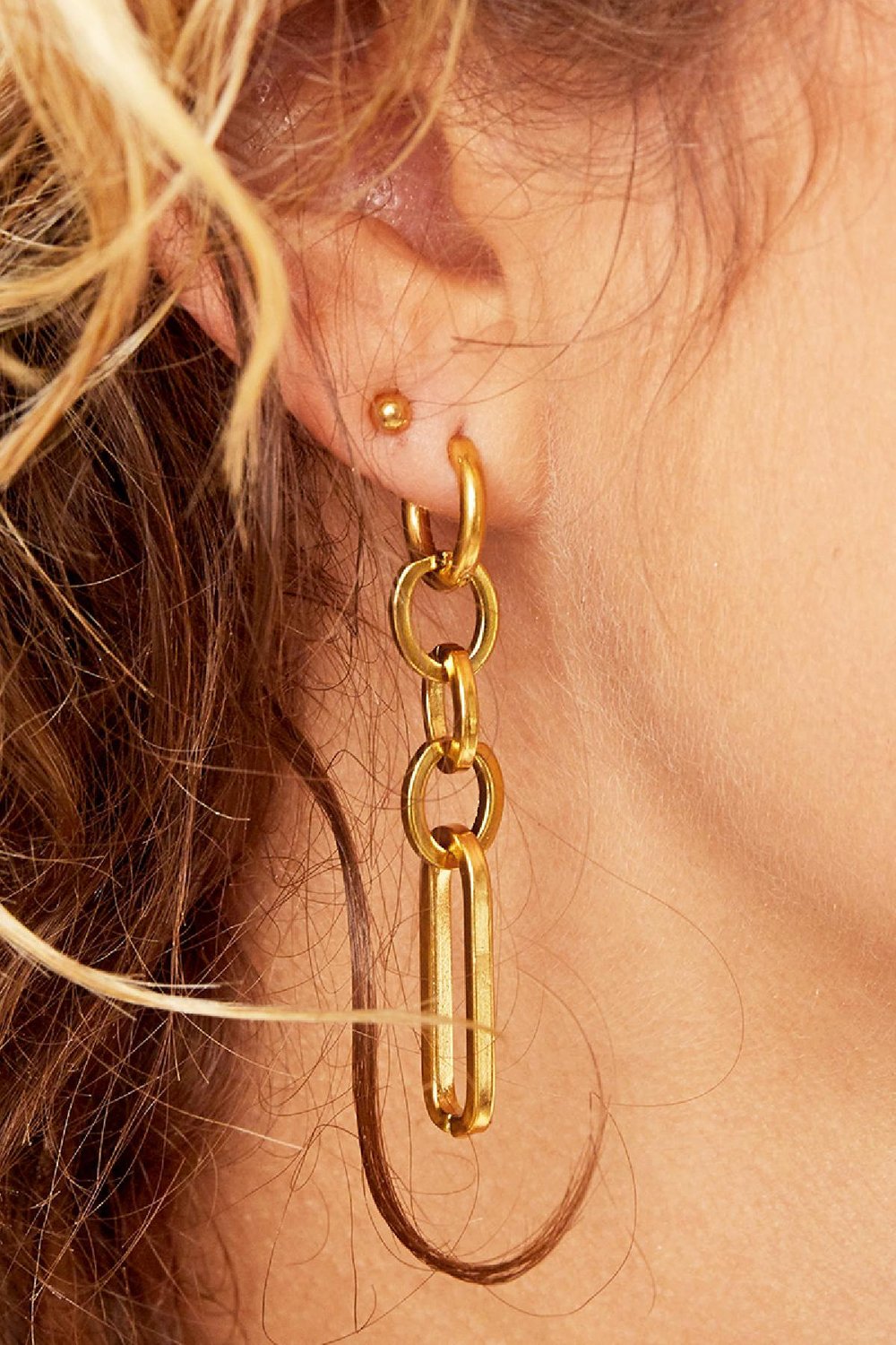 Boucles d'oreilles Gravity Argenté Acier inoxydable h5Image2
