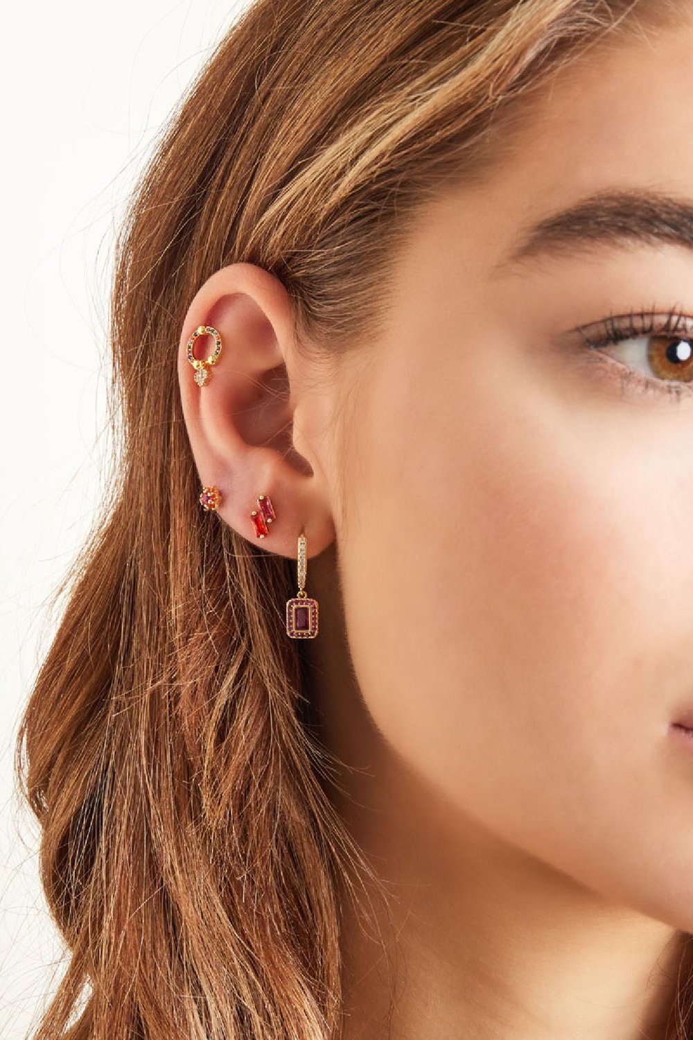 Piercing ring - Sparkle collection Gold Color Copper Picture3