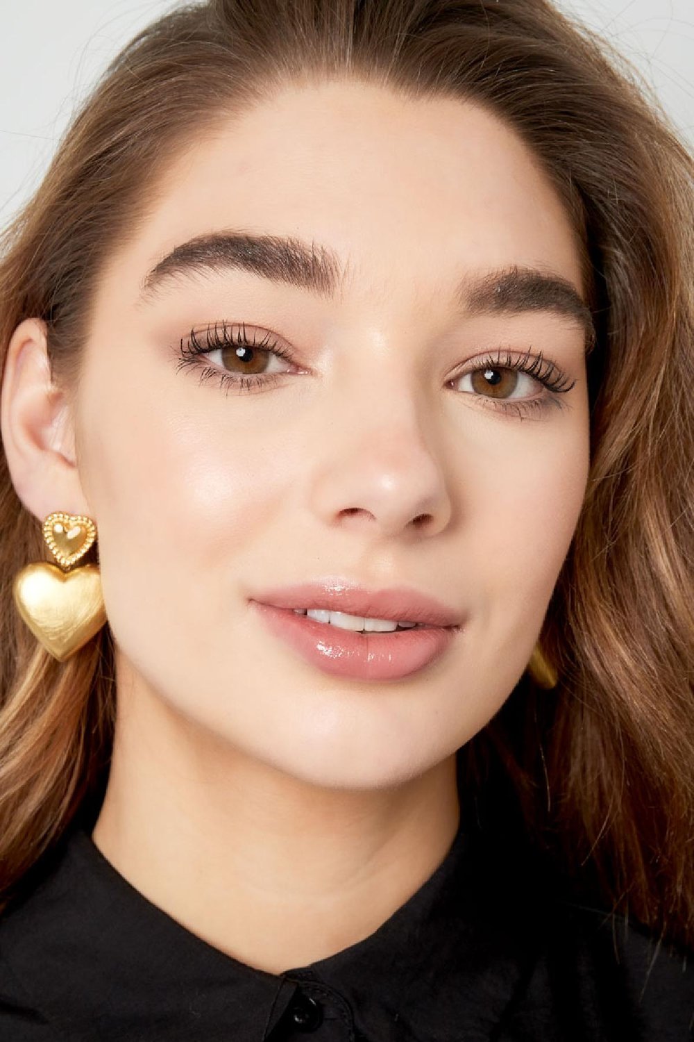 Earrings hearts - Gold Color Stainless Steel h5Picture4