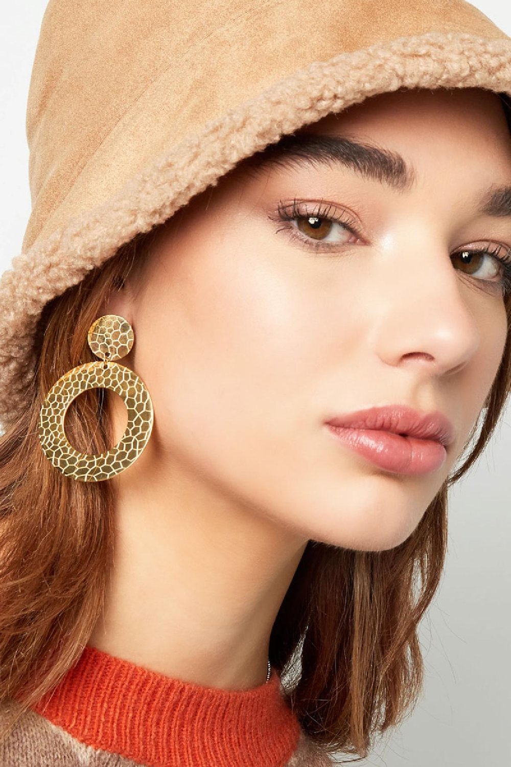 Earrings with print Silver Color Stainless Steel h5Picture3