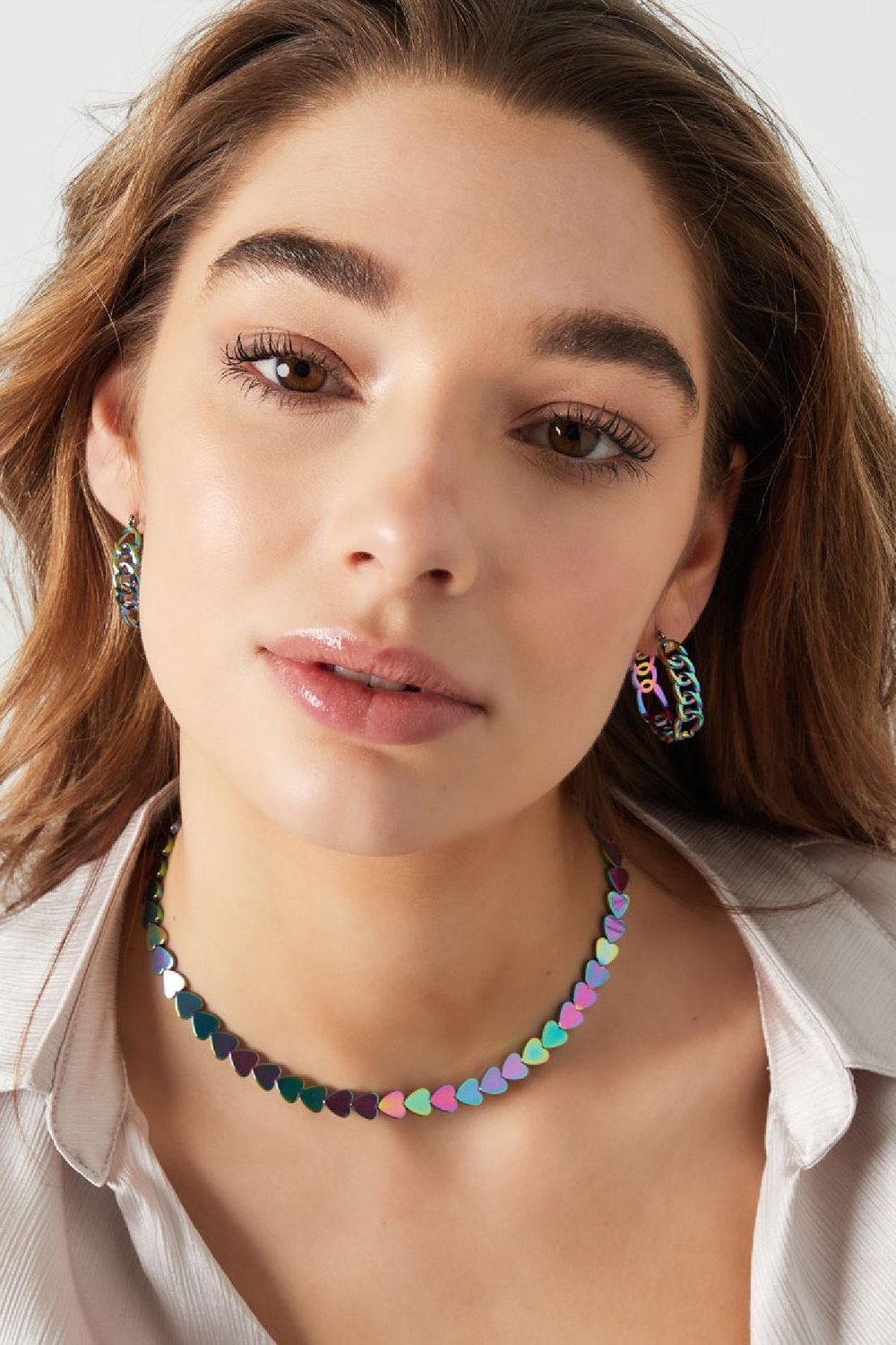 Switch earrings holographic Multi Stainless Steel h5Picture4