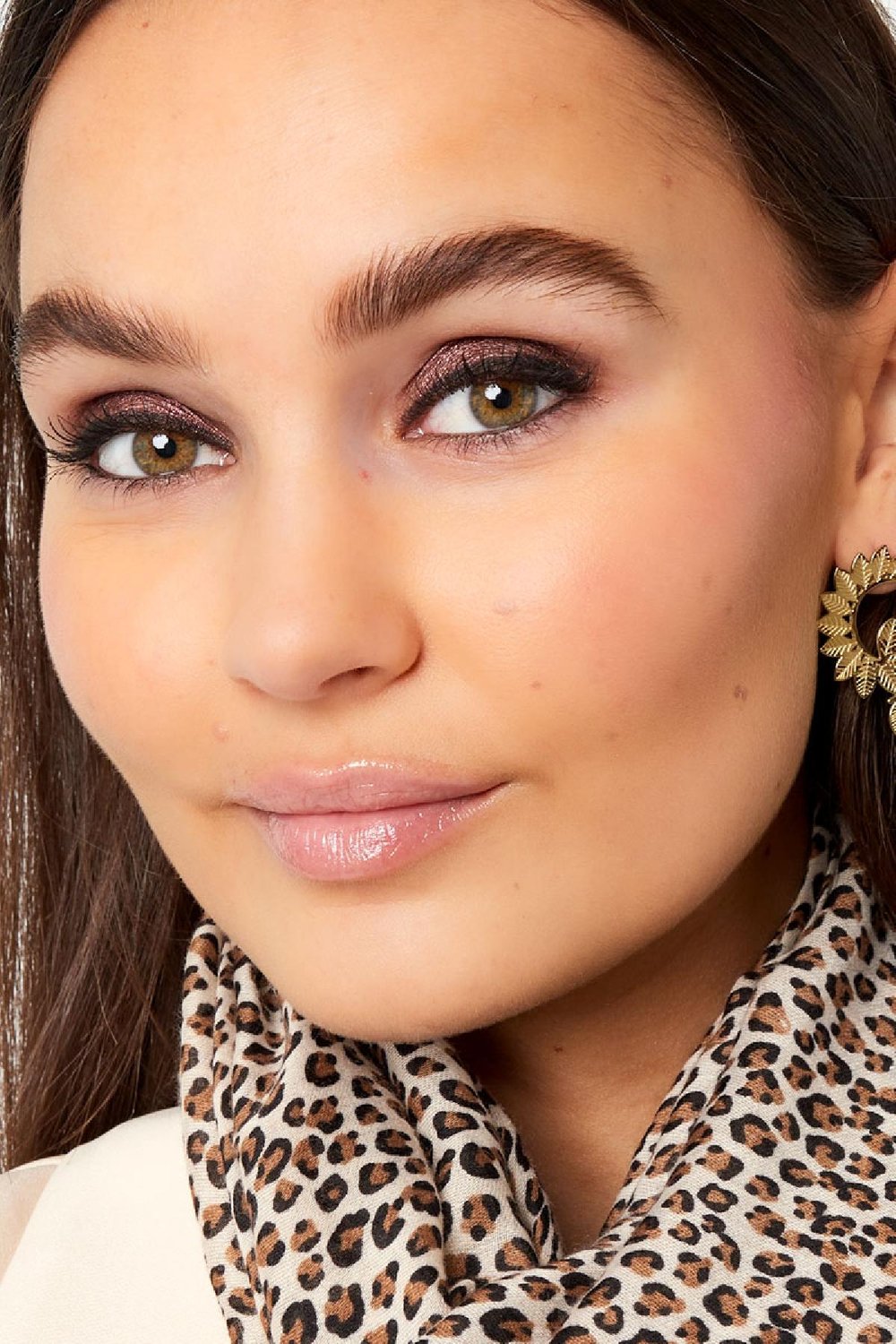 Oorbellen twisted blaadjes Zilver Stainless Steel Afbeelding2