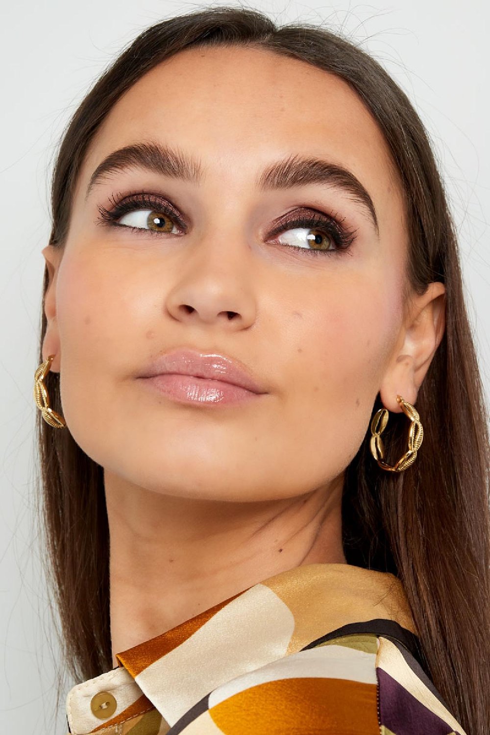 Earrings shell look Gold Color Stainless Steel h5Picture2