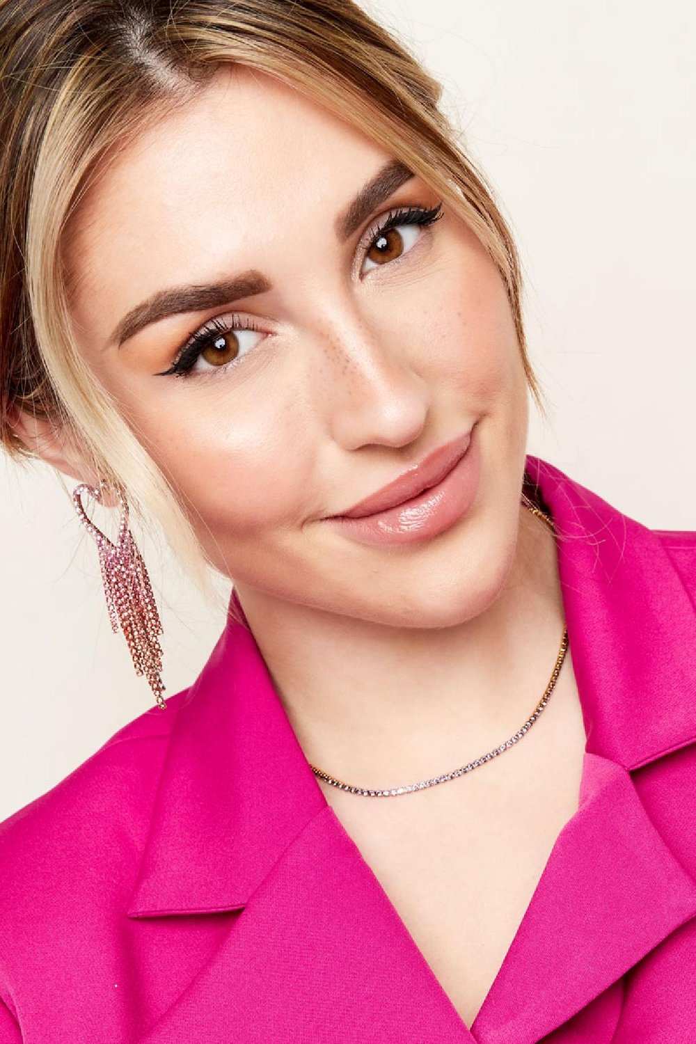 Strassohrringe Herz - Holiday Essentials Silber Kupfer h5Bild4